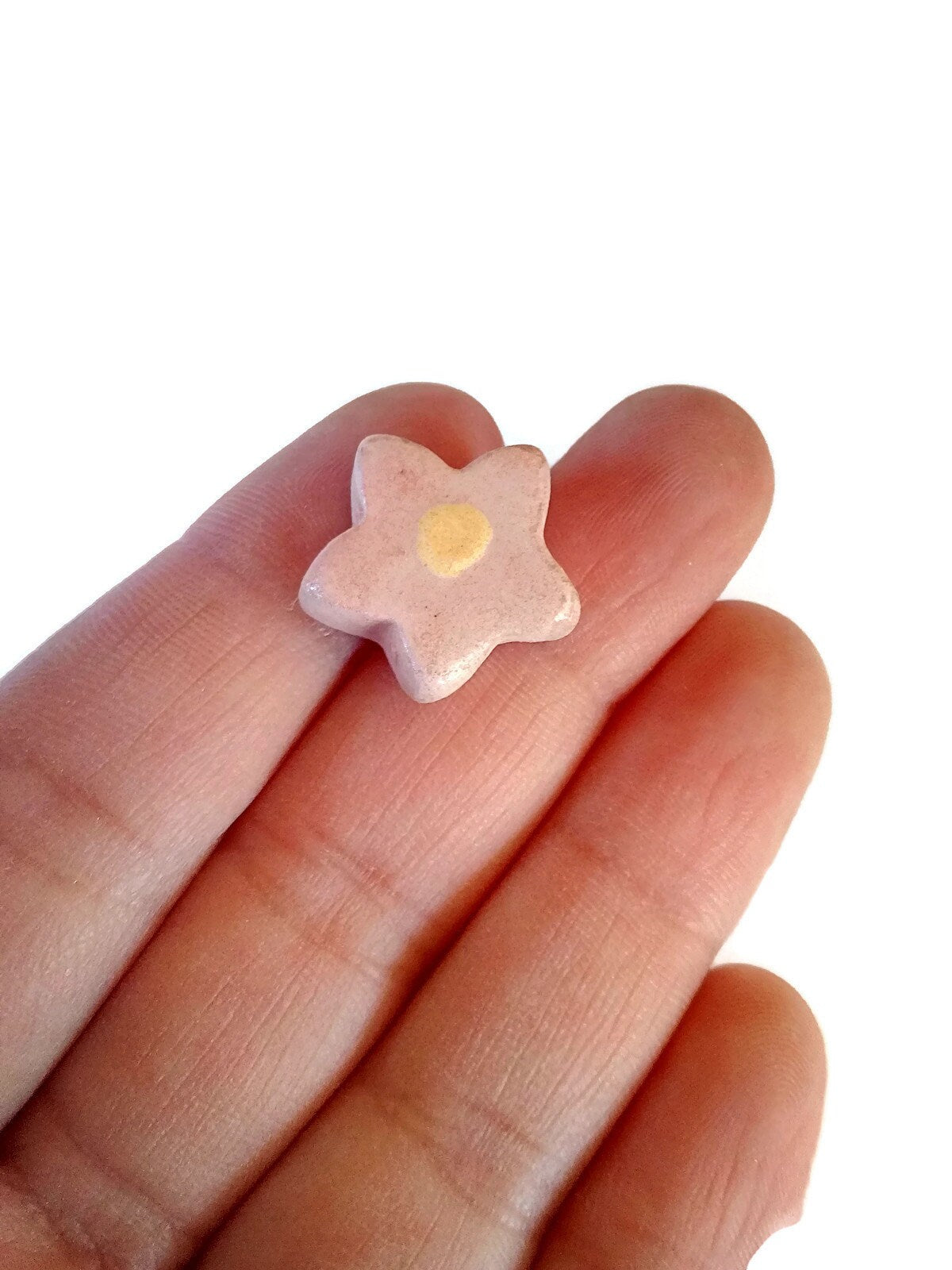 Assorted Cabochons For Jewelry making, Handmade Ceramic Beads Without Hole, Round Cabochon - Ceramica Ana Rafael