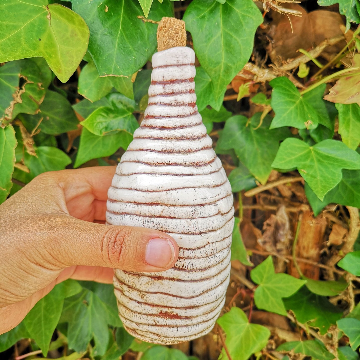 DECORATIVE BOTTLES, SMALL Ceramic Bottle With Cork, Host Gift, Housewarming Gift First Home - Ceramica Ana Rafael