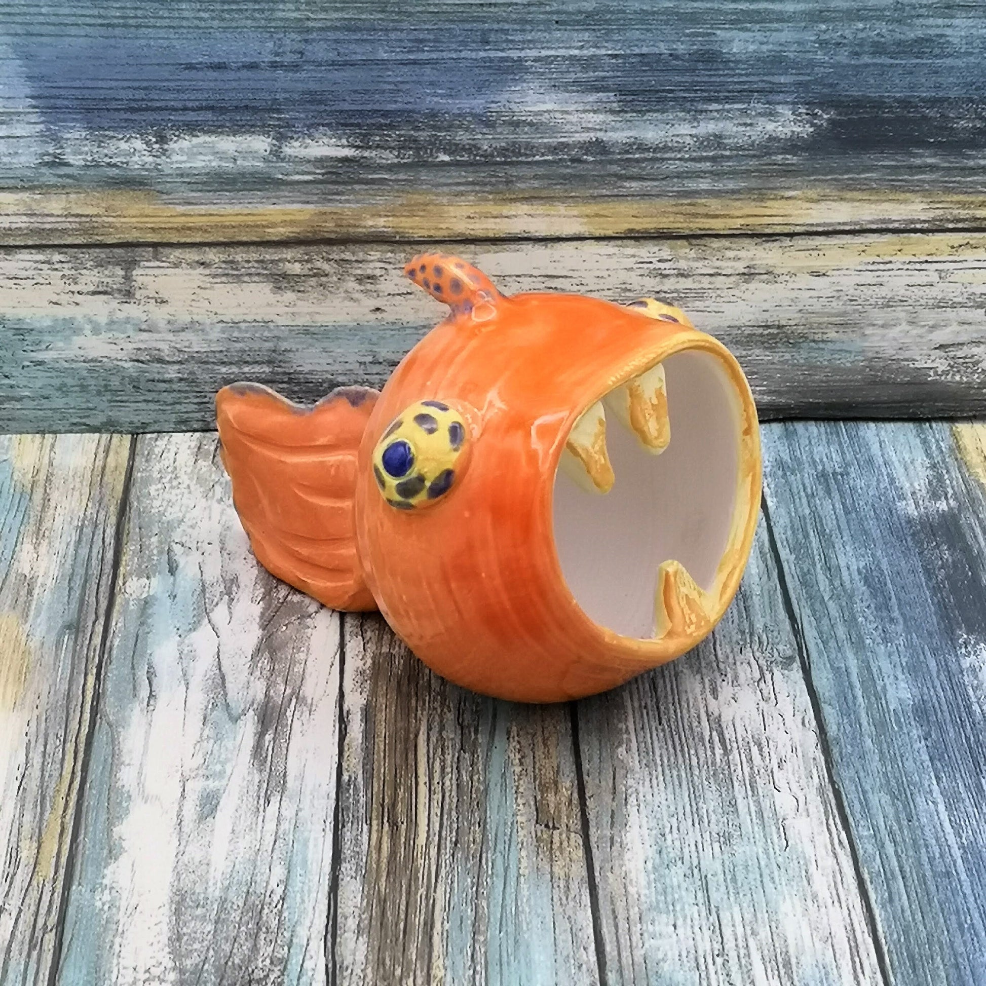 Weird Sculpture Ceramic Fish, Clay Sculpture, Office Desk Accessories Best Gifts For Him, Best Sellers Gifts For Women, Dad Birthday Gift - Ceramica Ana Rafael