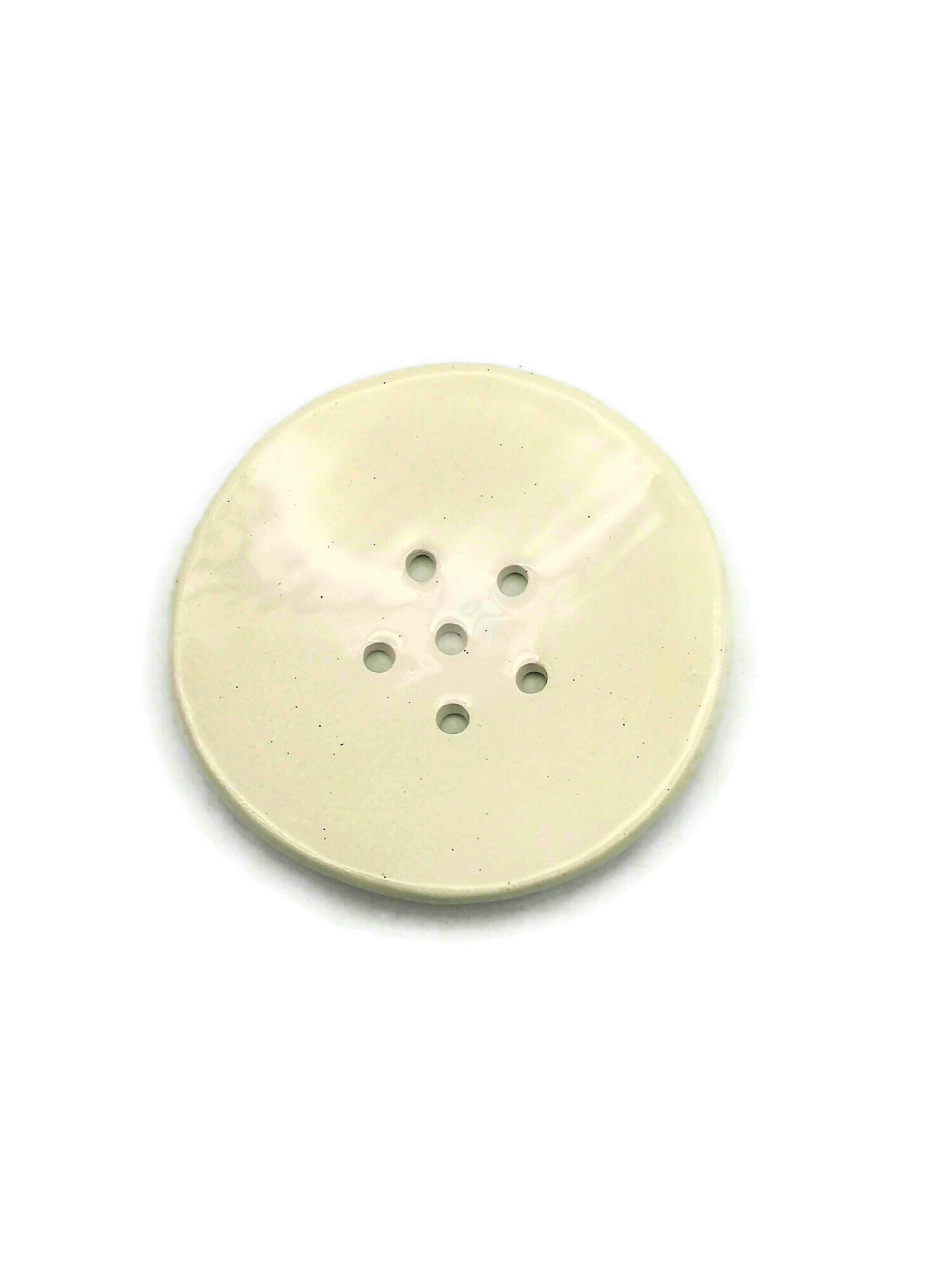 White Clay Soap Saver, Handmade Ceramic Draining Soap Dish Soap Dispenser, Soap Bar Holder, Pottery Tray, Small Zero Waste Trinket Dish - Ceramica Ana Rafael