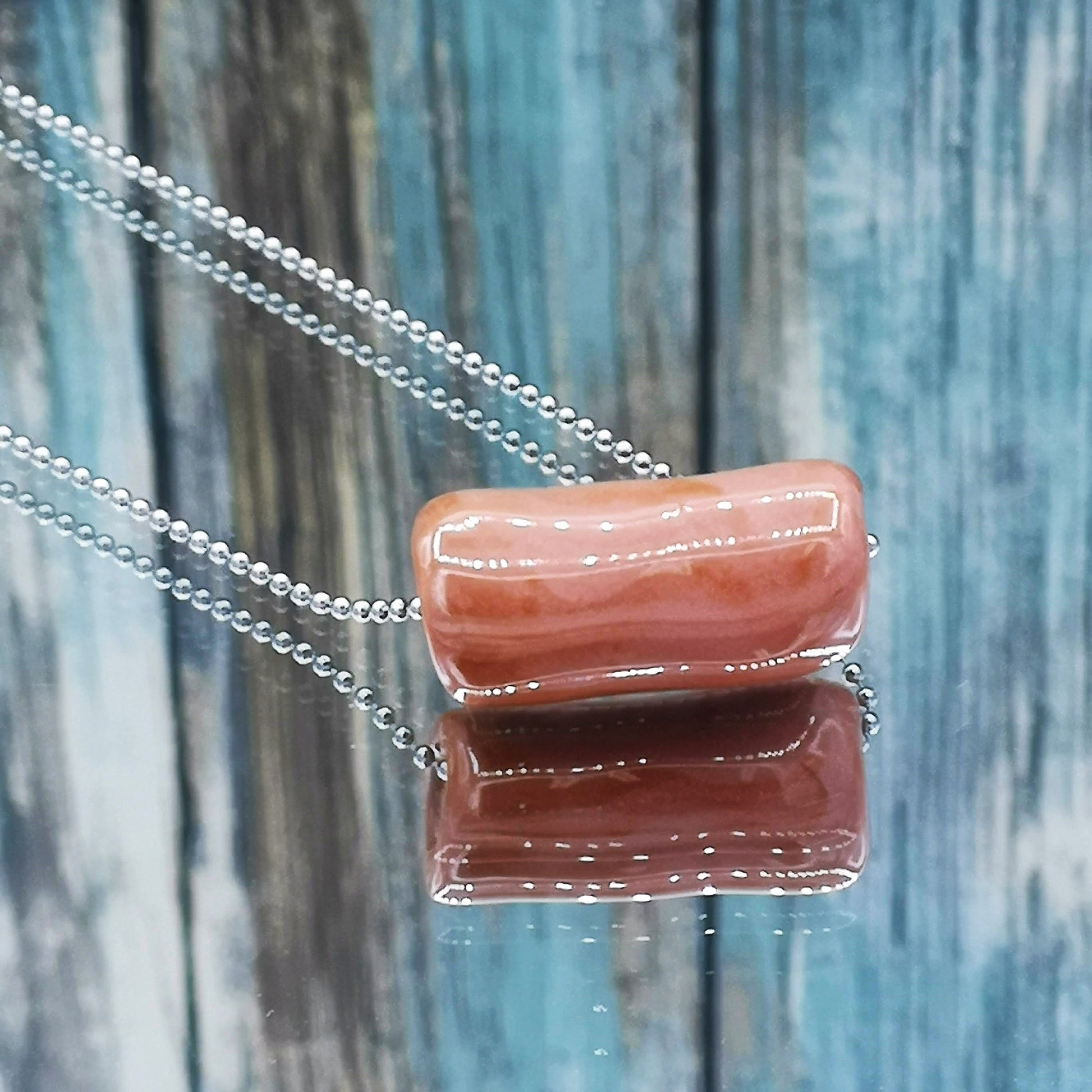 Pink Bead Dainty Necklace For Women, Cute Necklace For Mom, Aesthetic Gift For Her, Simple Necklace, Everyday Necklace - Ceramica Ana Rafael