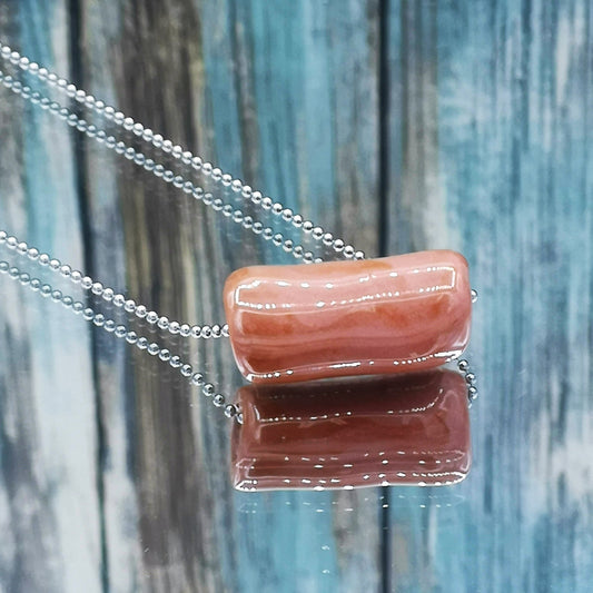 Pink Bead Dainty Necklace For Women, Cute Necklace For Mom, Aesthetic Gift For Her, Simple Necklace, Everyday Necklace - Ceramica Ana Rafael