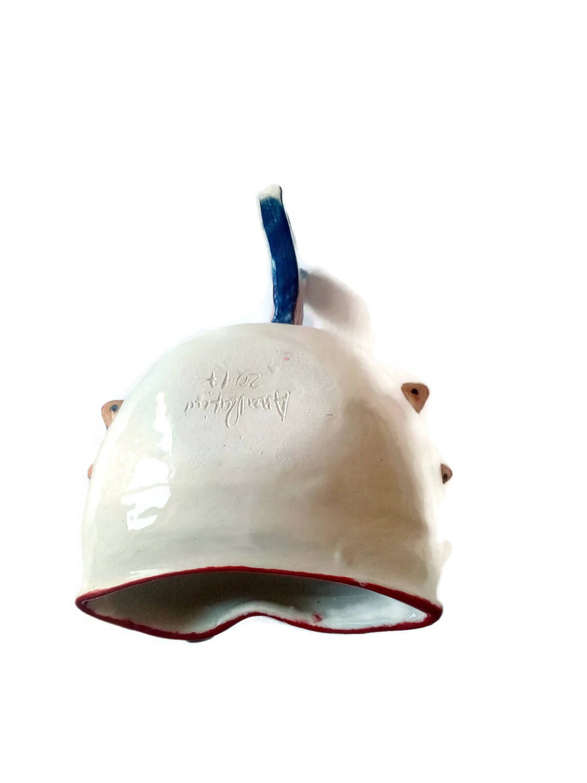 Handmade Ceramic Fish Sculpture Hand Painted, Coastal Pottery Animal Office Desk Accessories Best Gifts For Him, Best Sellers - Ceramica Ana Rafael