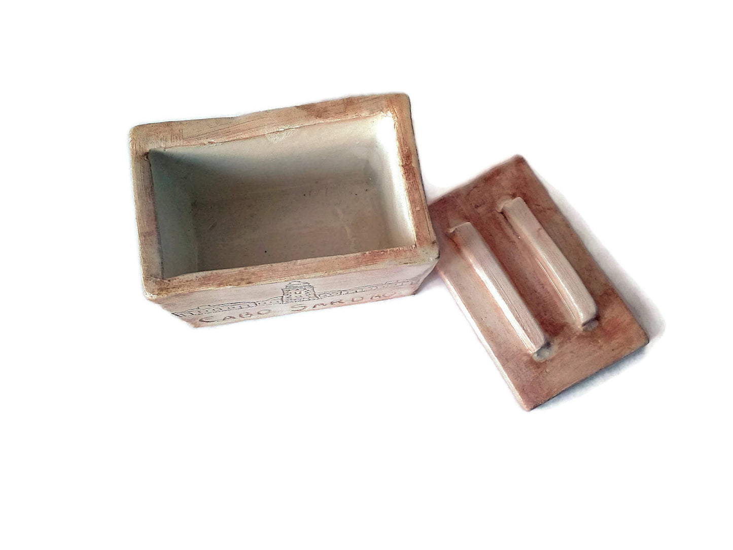 Small Jewelry Box With Lighthouse Decor for Men Christmas Gifts, Office Desk Accessories For Women, Birthday Gifts for Boyfriend - Ceramica Ana Rafael