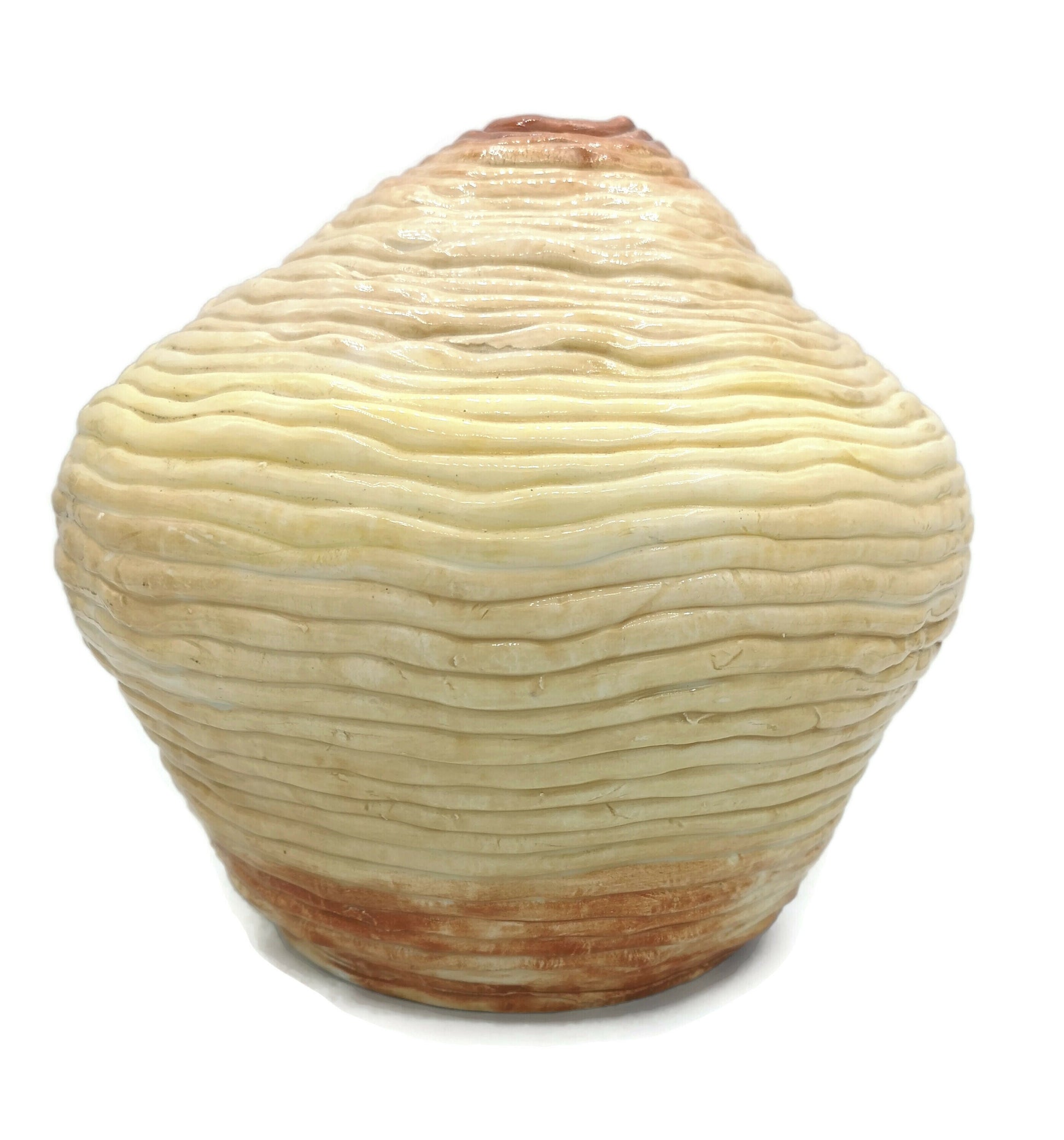 Handmade Tall Ceramic Vase, Sculptural Bud Vase With Antique Look, Art Decor Unique Wedding Gift For Couple, Large Floor Vase Textured - Ceramica Ana Rafael