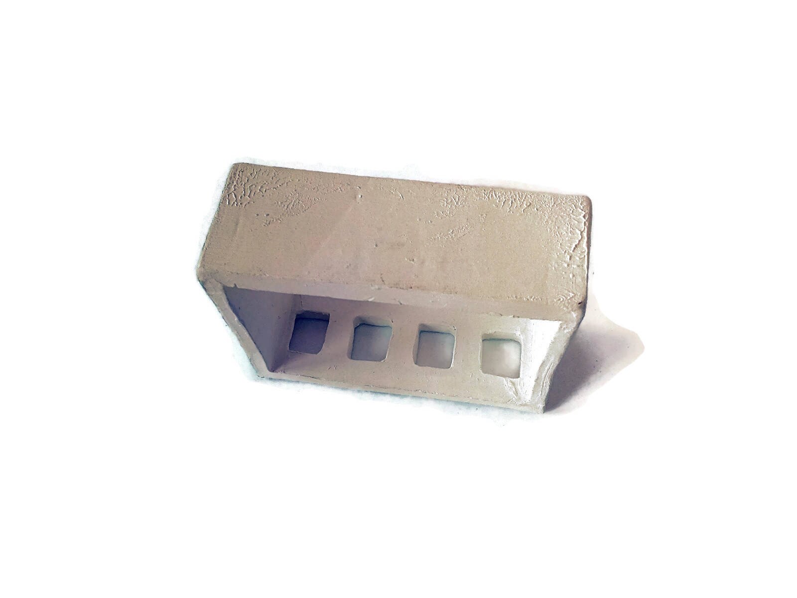 Handmade Ceramic Toothbrush Holder For Women, Rectangle Utensil Holder, Pink Eco Friendly Products For Bathroom - Ceramica Ana Rafael