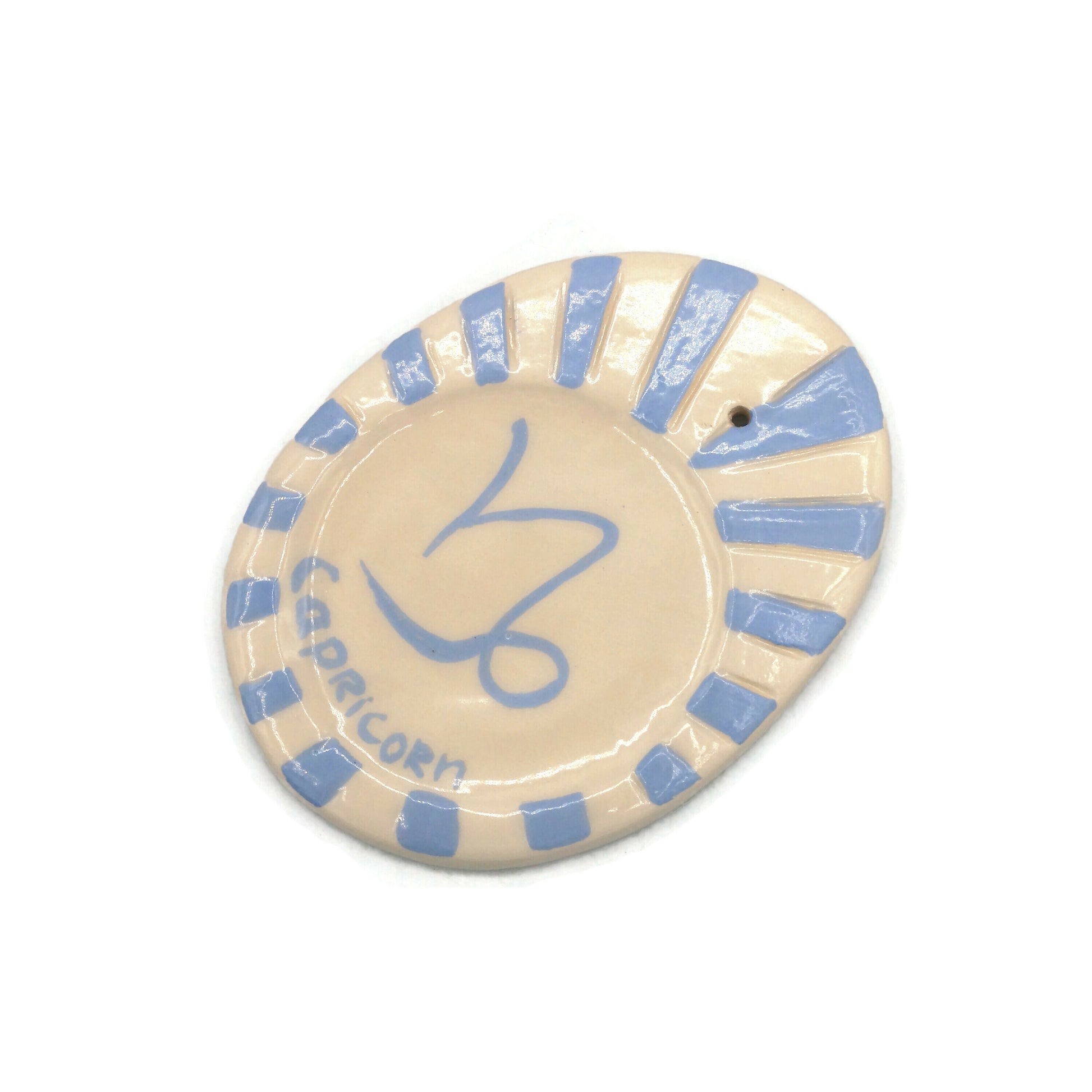 INCENSE TRAY, CAPRICORN Gift, Mothers Day Gift From Daughter, Clay Incense Stick Holder, Cone Incense Burner, Mom Birthday Gift - Ceramica Ana Rafael