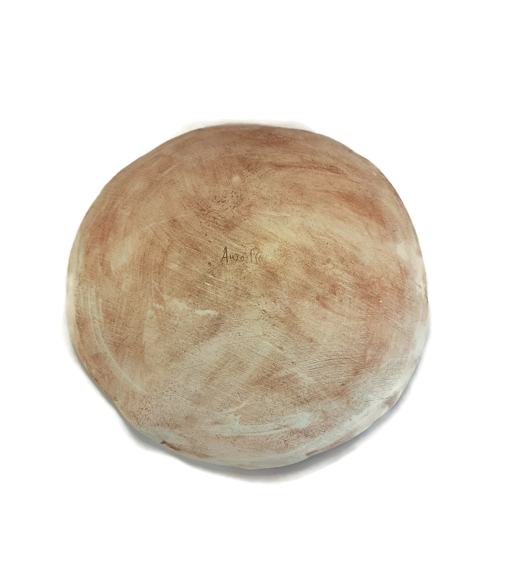 Handmade Ceramic Plate Flower Texture, Wall Decor Best Gifts For Her, Best Seller Plant Mom Gift For Women, Rustic Pottery Plate For Display - Ceramica Ana Rafael