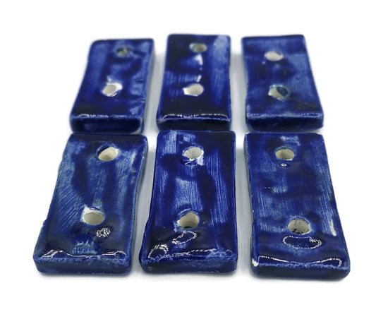 NOVELTY SEWING BUTTONS, Set of 6 Fancy Large Ceramic Button For Jacket, Blouse Or Coats - Ceramica Ana Rafael