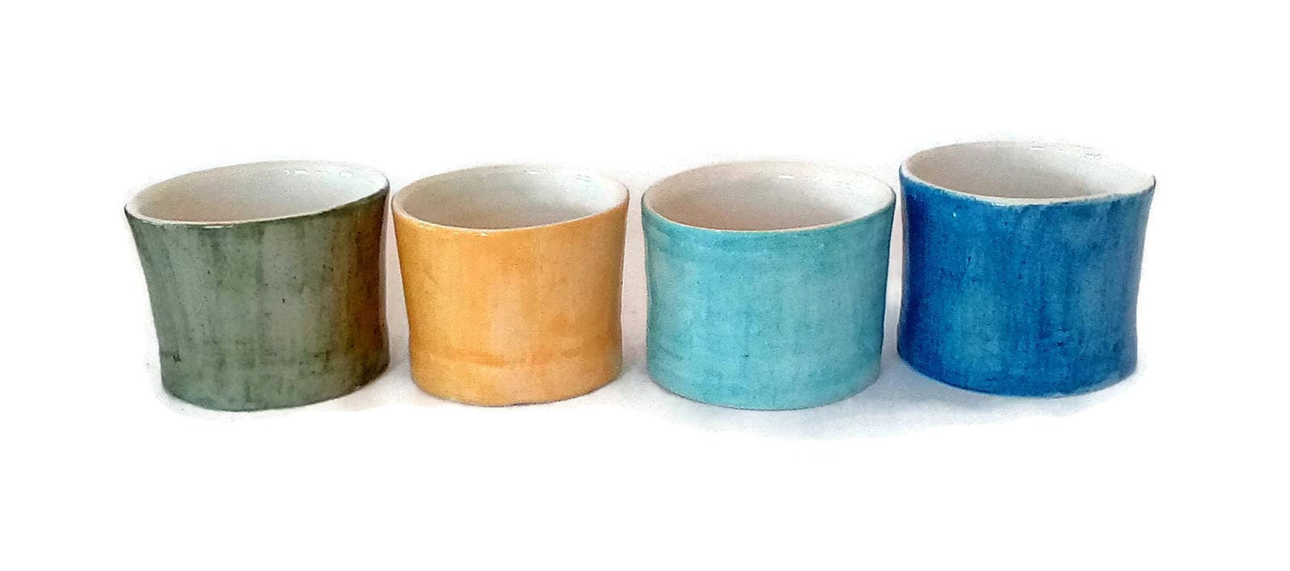 CERAMIC ESPRESSO CUP, Portuguese Pottery Mug, Handmade Dishwasher Safe Coffee Cup, Reusable Novelty Coffee Cup, Best Friend Gift - Ceramica Ana Rafael