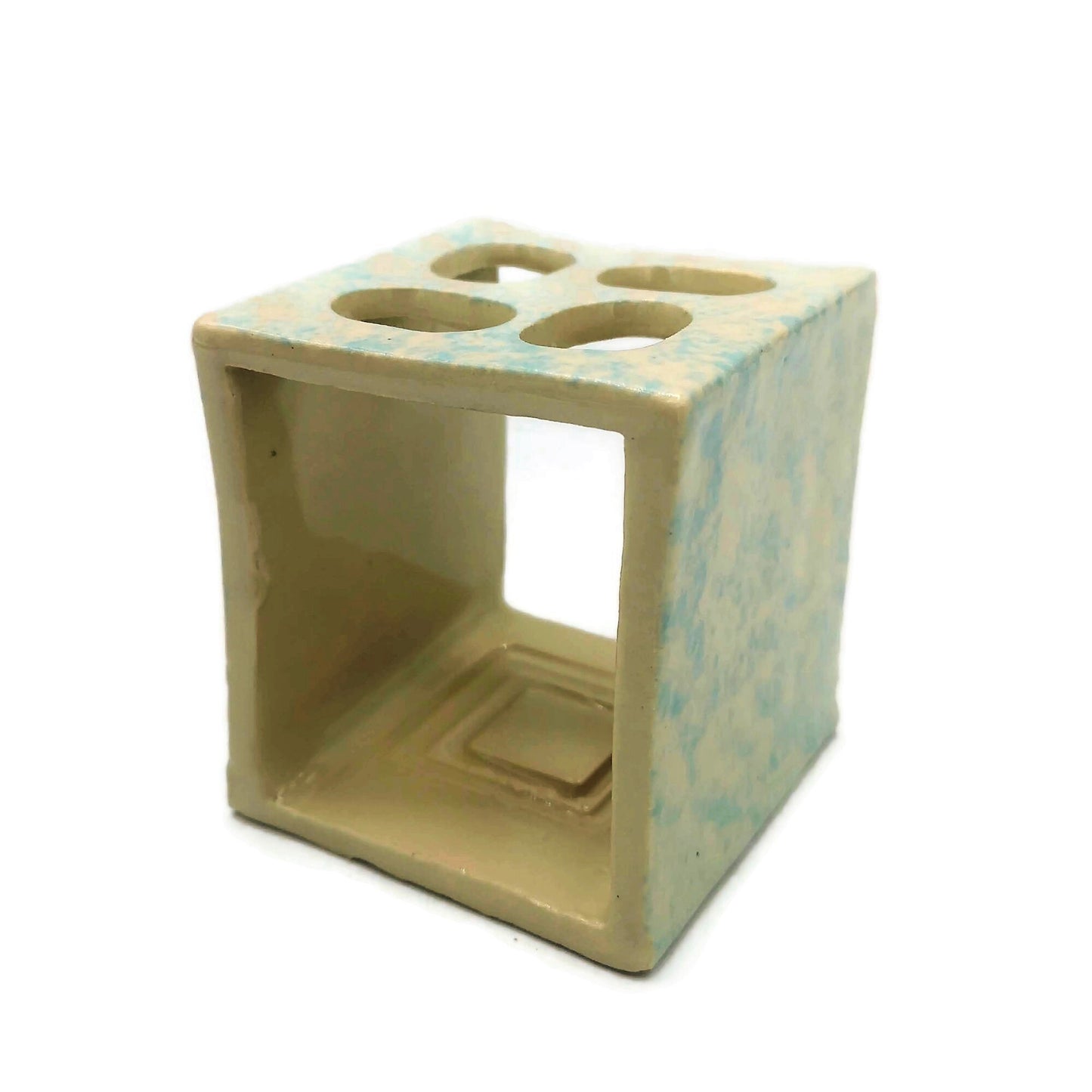 HANDMADE CERAMIC TOOTHBRUSH Holder, Pencil & Pen Holder, Utensil Holder Sustainable Gifts For Him, Paint Or Makeup Brush Holder Best Seller - Ceramica Ana Rafael