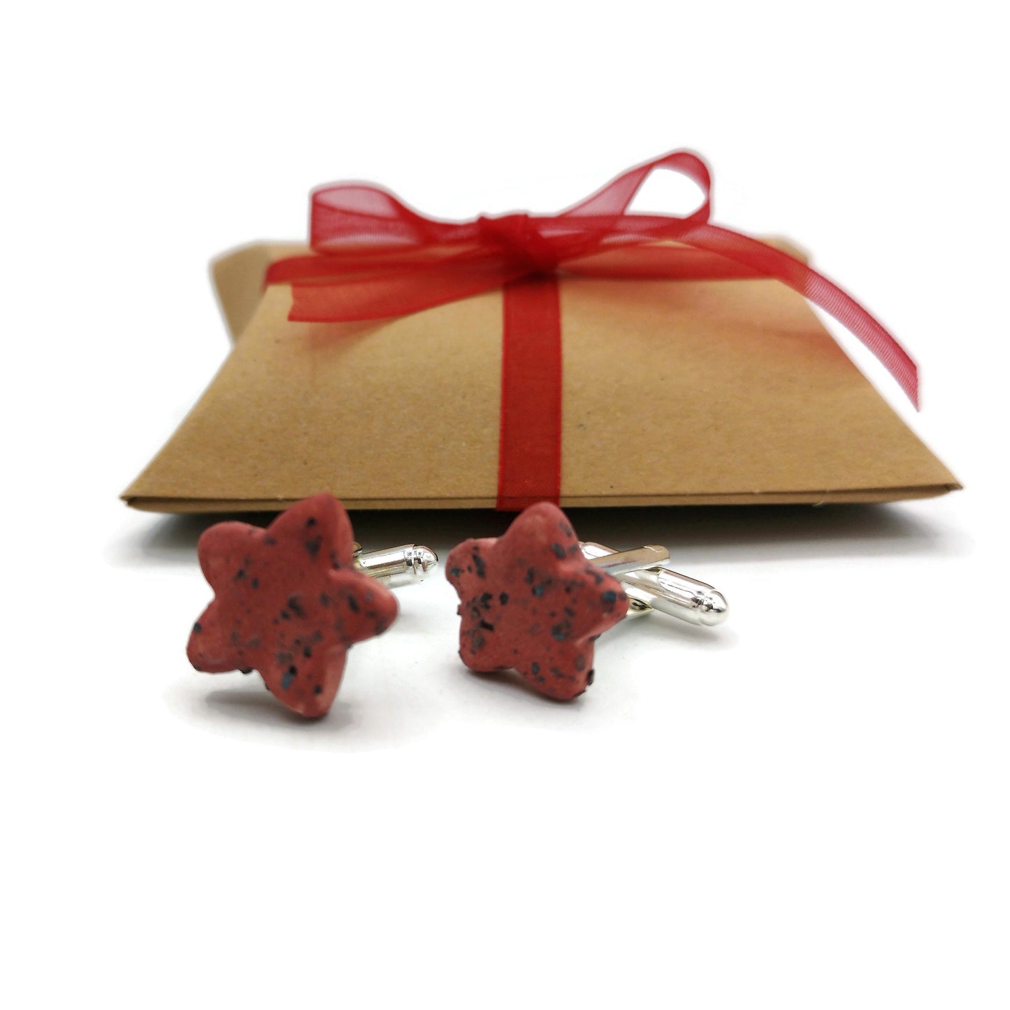 porcelain cufflinks for men, Fathers Day Gift For Boyfriend, ceramic 9th anniversary gift for husband birthday, Best Gifts For Him - Ceramica Ana Rafael