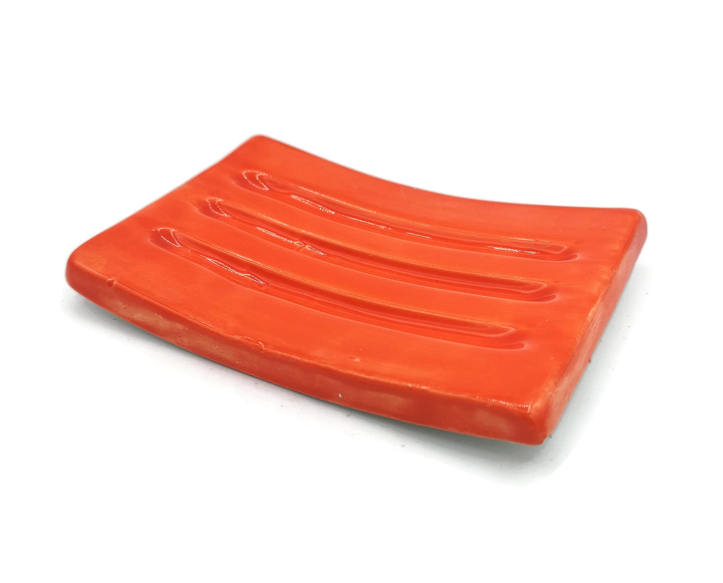 BATHROOM SOAP SAVER, Handmade Ceramic Soap Dish Tray, Rectangle Drain Dish Soap Gift For Her, Sustainable Soap Dish Bathroom Accessories - Ceramica Ana Rafael