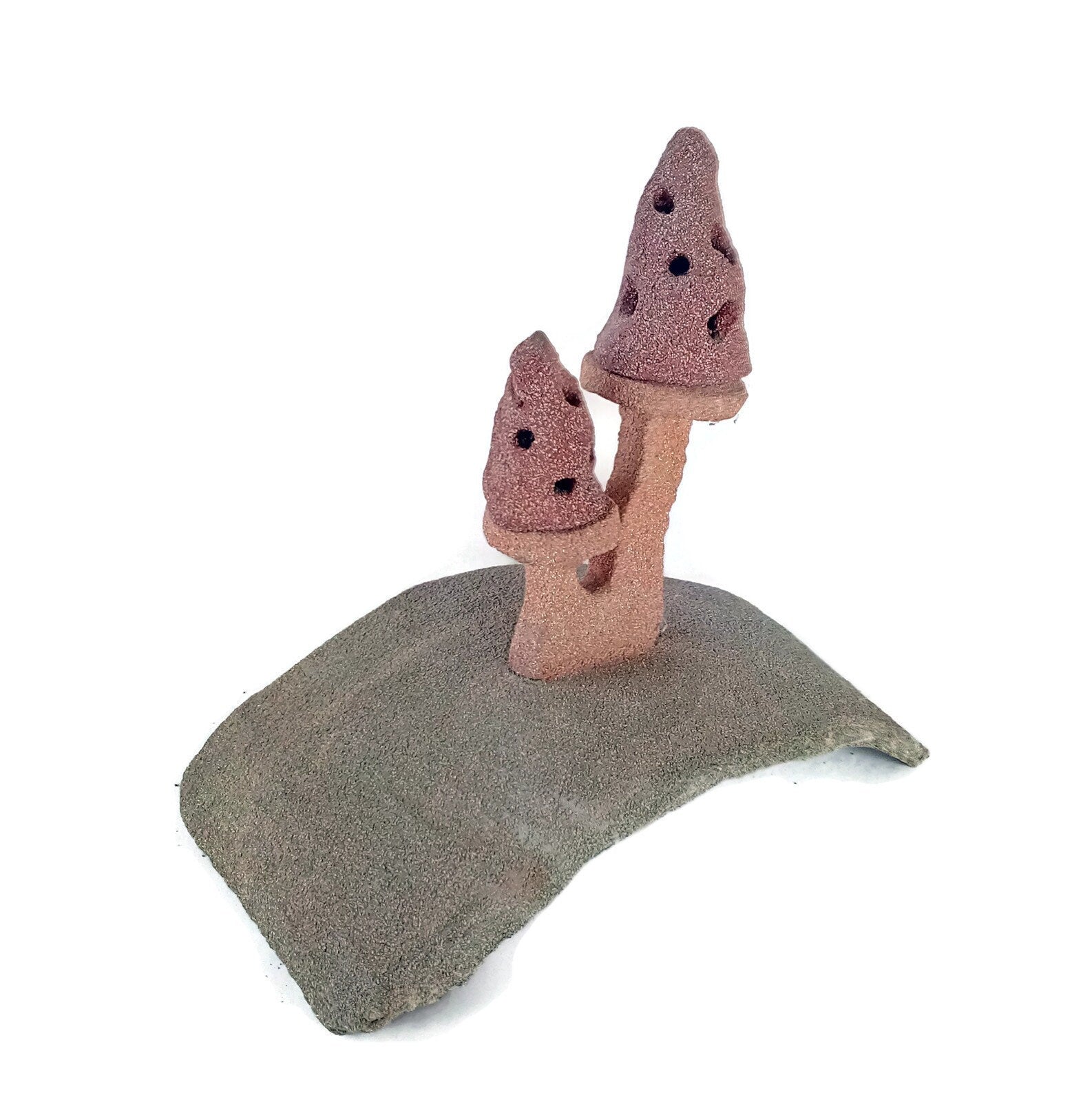 handmade ceramic mushroom sculpture, office desk accessories for men, Best Gifts For Him, mushroom lovers gift, abstract sculpture weird - Ceramica Ana Rafael