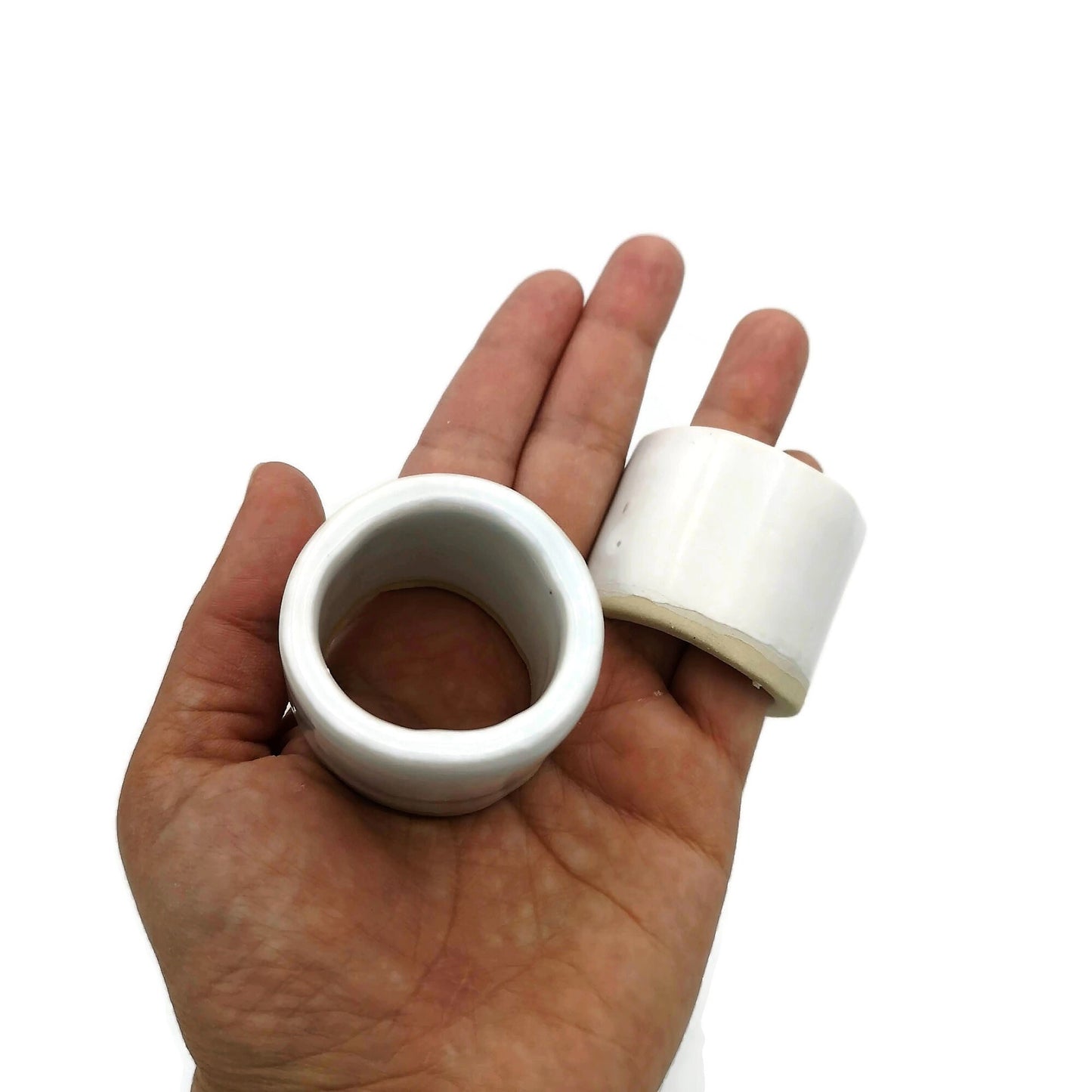 LARGE TUBE BEADS, 1 Pc Unique Clay Beads For Macrame, 35mm Long Ceramic Beads, Decorative Craft Beads With Large Hole 30mm - Ceramica Ana Rafael