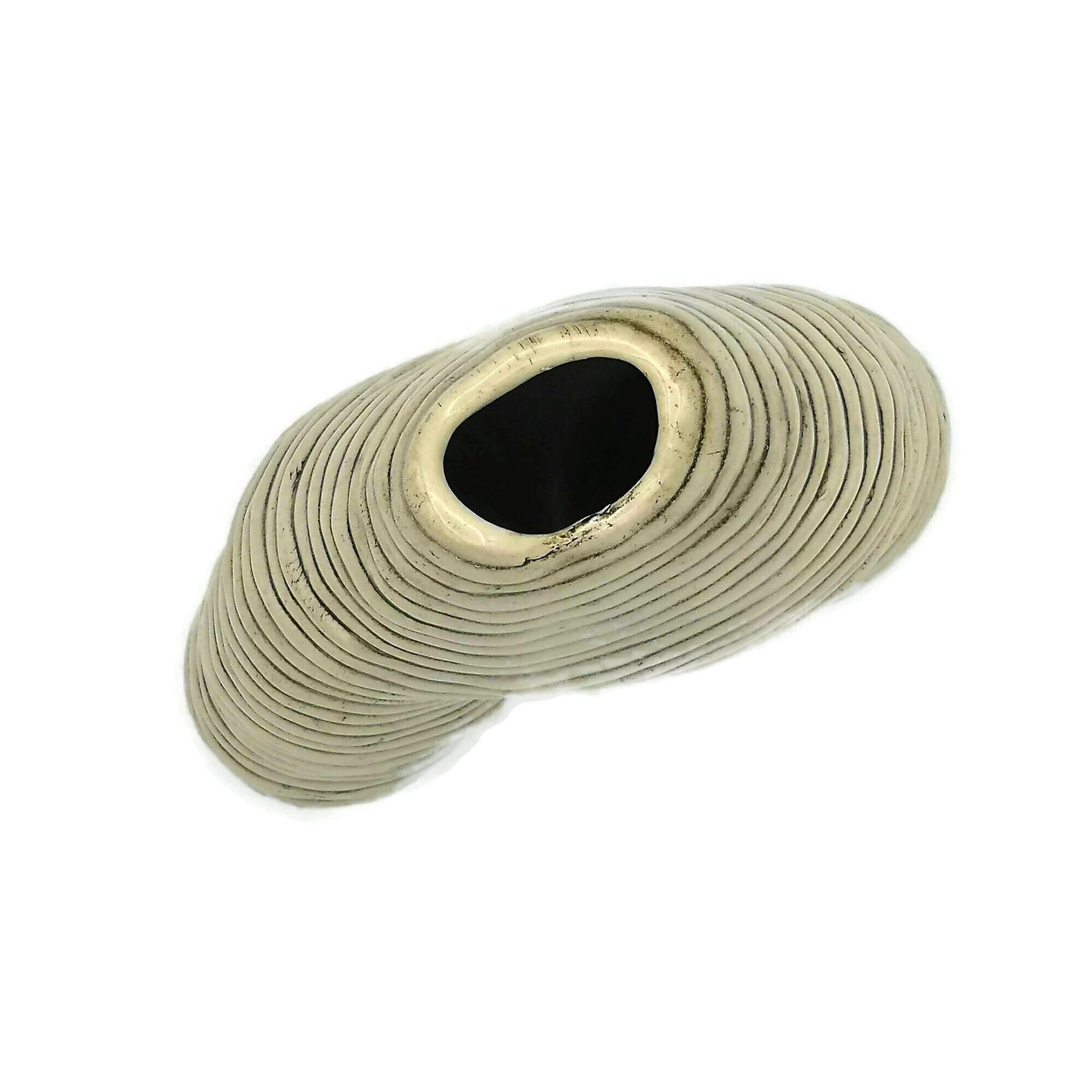 Handmade Ceramic Sculpture For Home Decor, Contemporary Art Textured Vase For Table, Custom Wedding Gift, Mid Century Modern Stoneware Vase - Ceramica Ana Rafael