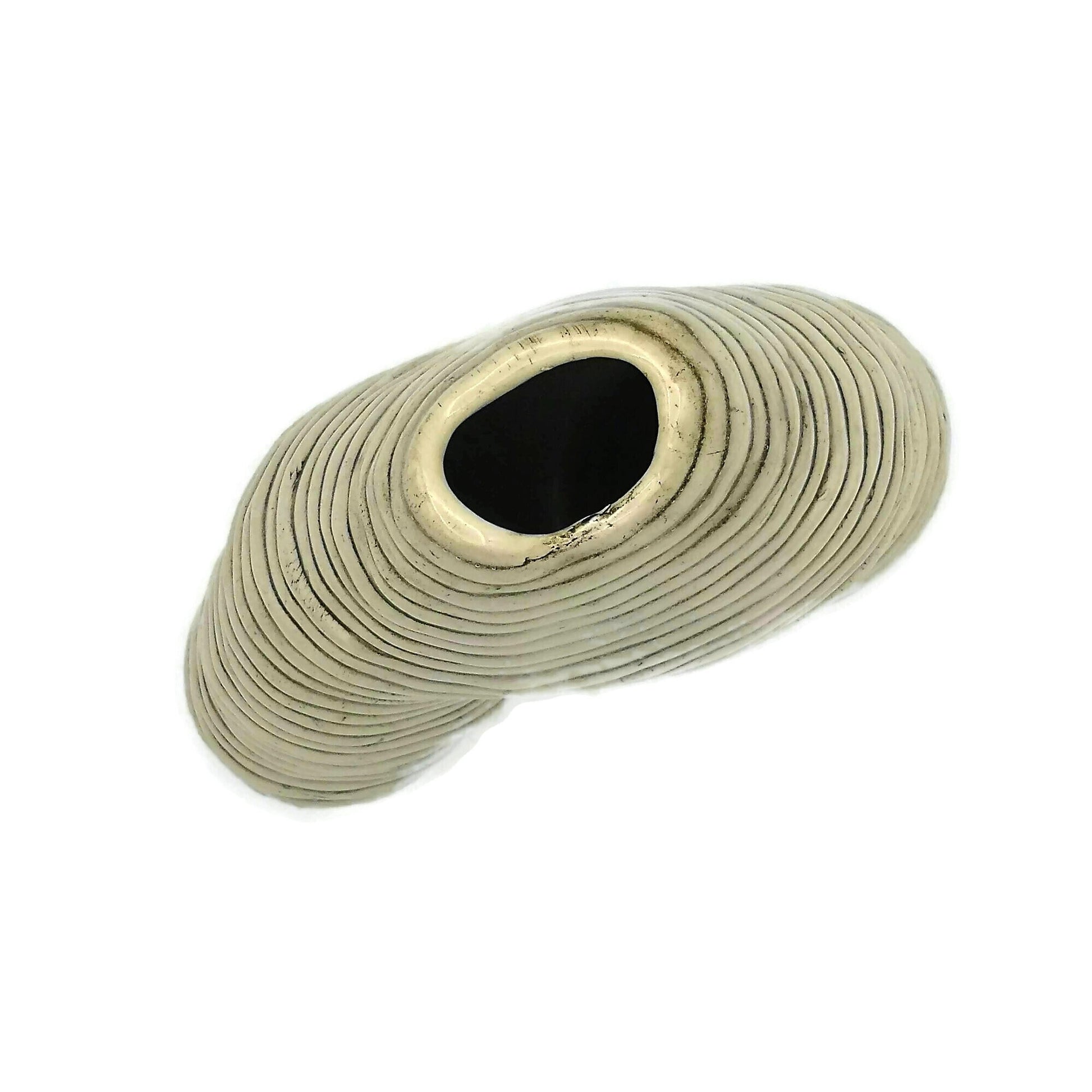 Handmade Ceramic Sculpture For Home Decor, Contemporary Art Textured Vase For Table, Custom Wedding Gift, Mid Century Modern Stoneware Vase - Ceramica Ana Rafael