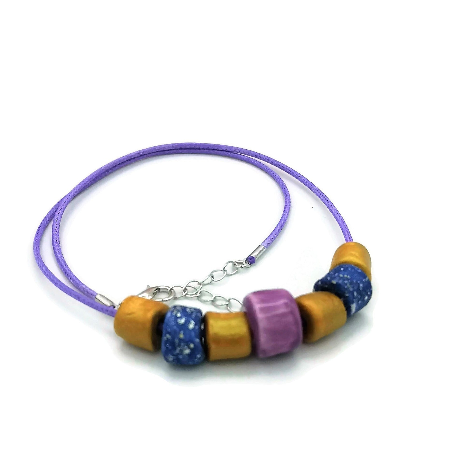 Everyday Necklace, Trendy Beaded Necklace Best Gifts For Her, Colorful Aesthetic Mothers Day Gift From Daugher, Boho Statement Necklace - Ceramica Ana Rafael