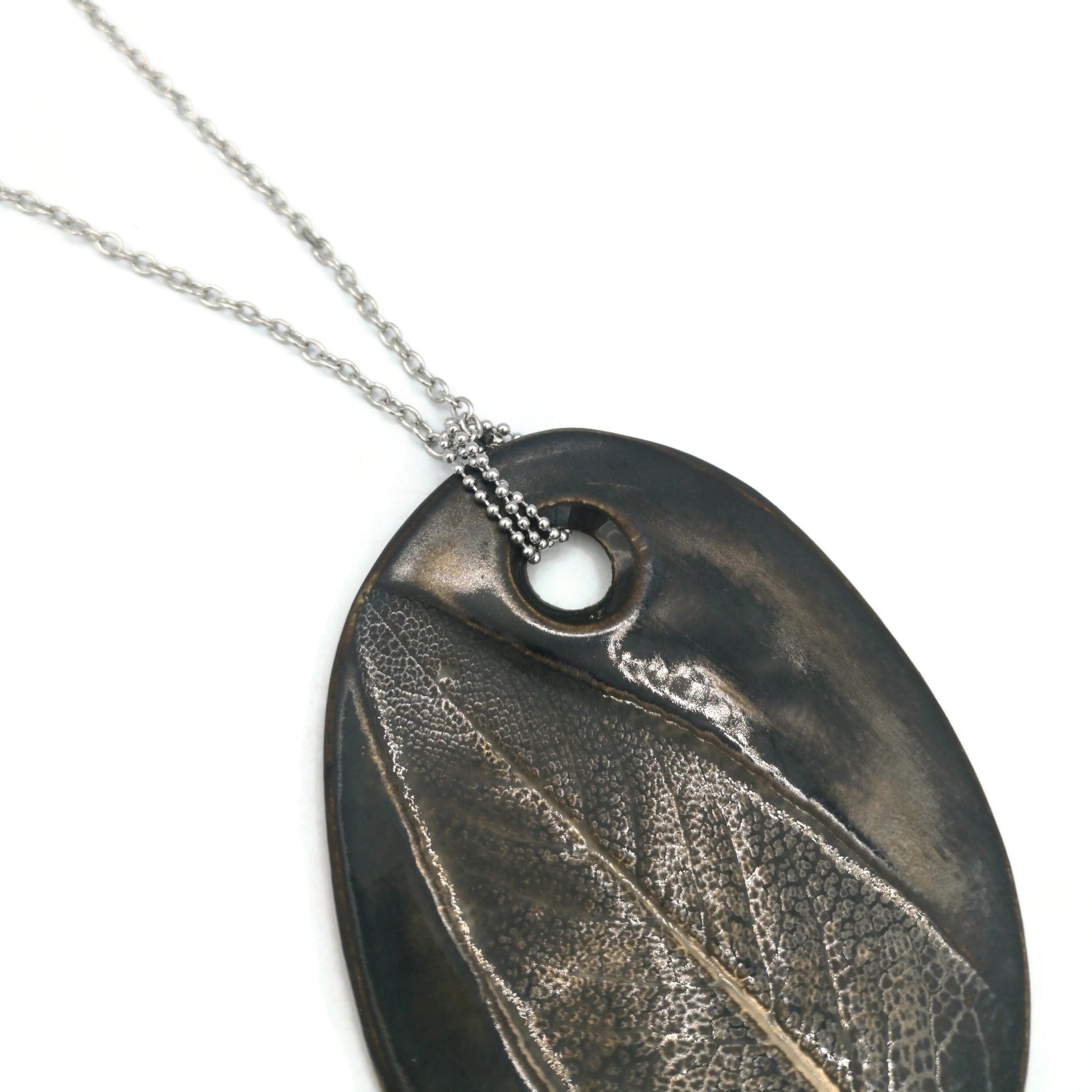 Large Statement Necklace For Women, Handmade Ceramic Jewelry Sage Pendant Necklace, Trendy Best Gifts For Her, Mom Birthday Gift For Women - Ceramica Ana Rafael