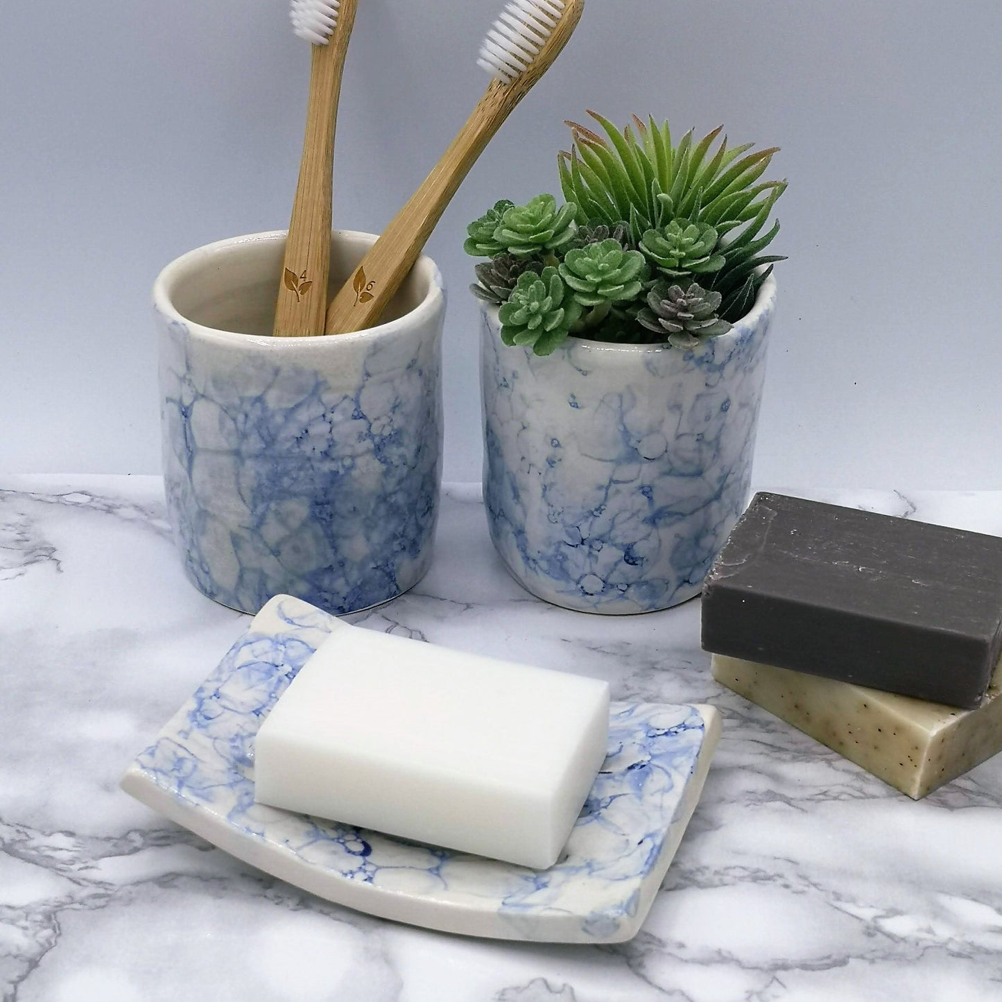 Handmade Ceramic Soap Dish 12cm/4.7in, Soap Bar Holder, Eco Friendly Bathroom Accessories, Zero Waste Clay Tray With Drain - Ceramica Ana Rafael