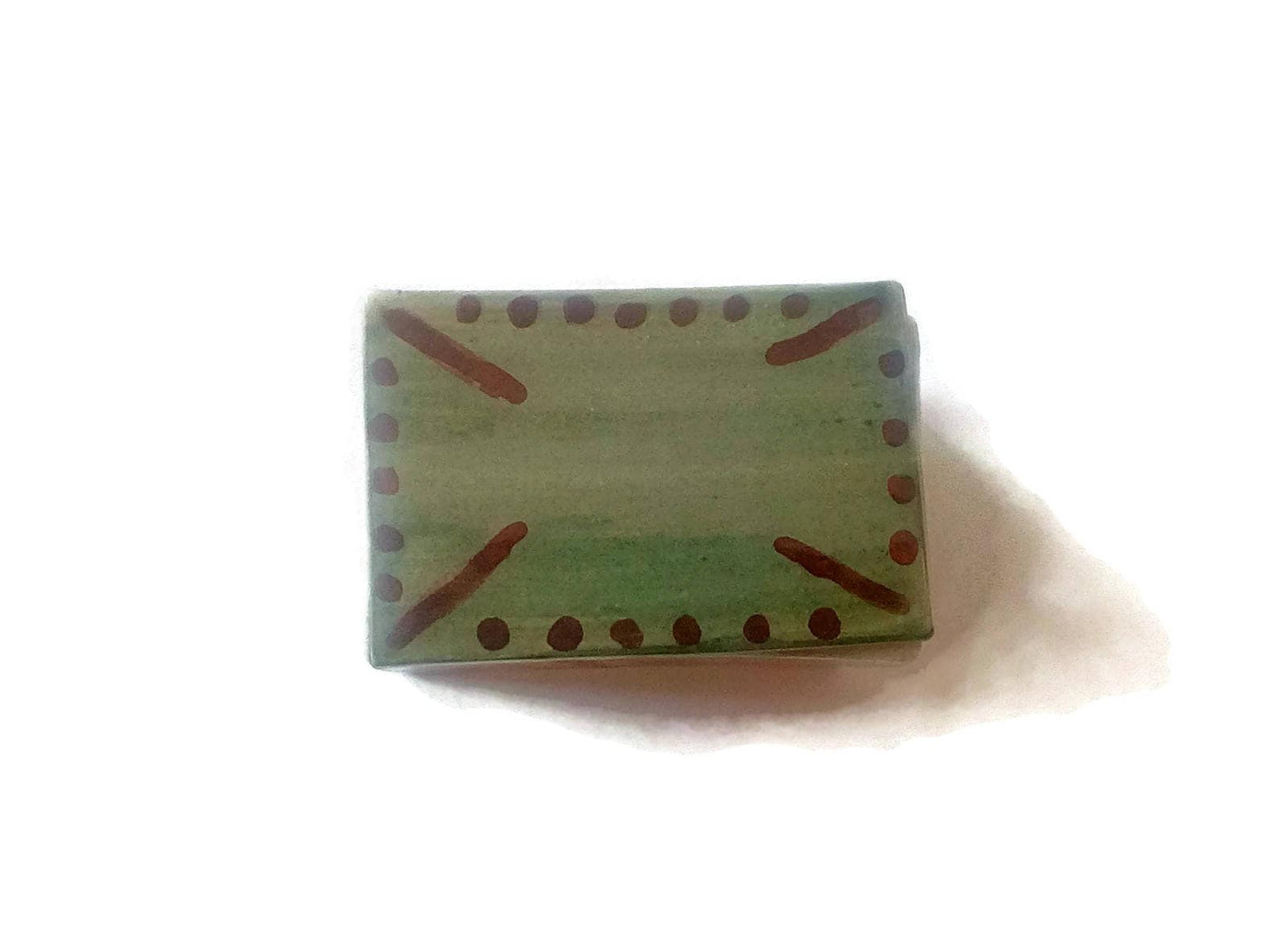 CERAMIC JEWELRY BOX, Small Trinket Box With Lid, Hand Painted Decorative Box, 9th anniversary Gift For Her - Ceramica Ana Rafael