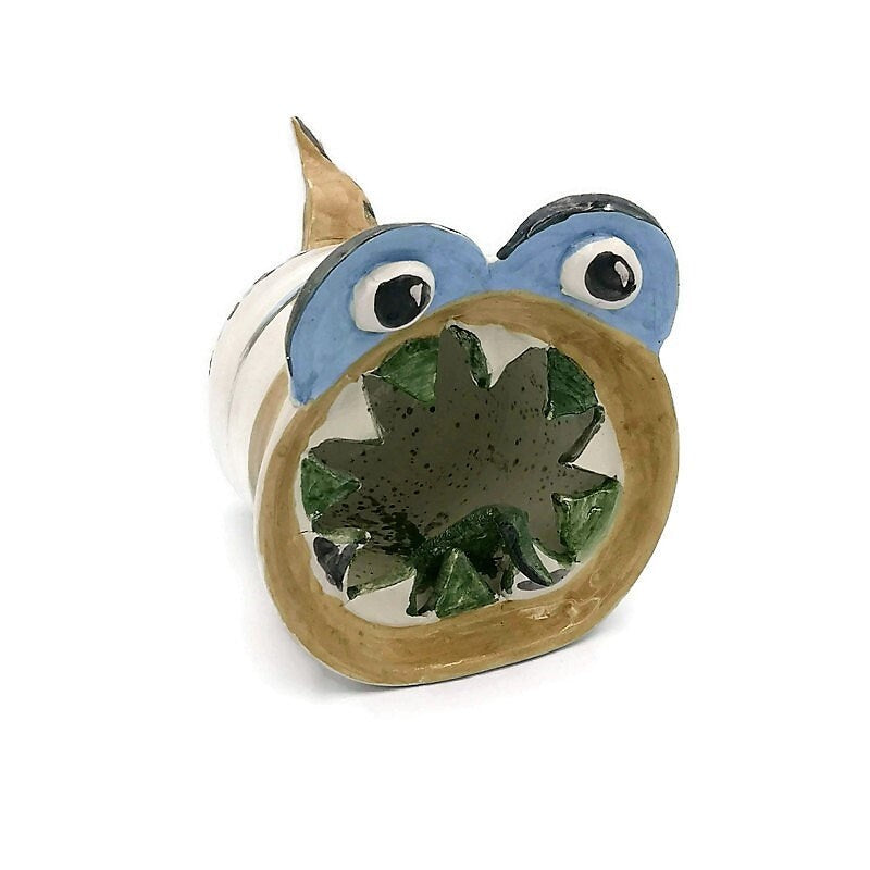 Handmade Ceramic Weird Sculpture, Clay Sculpture Art Best Gifts For Him, Modern Animal Figurine Office Desk Accessories For Men, Best Seller - Ceramica Ana Rafael