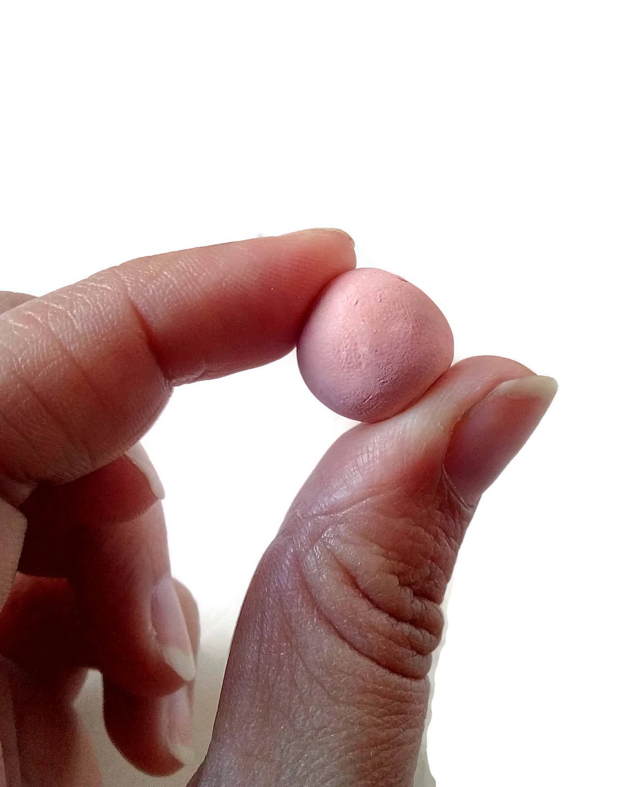 Clay Beads For Jewelry Making, Set Of 10 Handmade Macrame Beads Ceramic Trending Now, Best Sellers Round Bubblegum Beads Unique Porcelain - Ceramica Ana Rafael