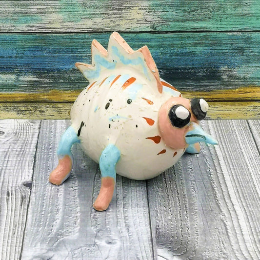 WEIRD SCULPTURE, CERAMIC Sculpture Modern, Unique 9th Anniversary Gift, Handmade Pottery Animal Figurine - Ceramica Ana Rafael