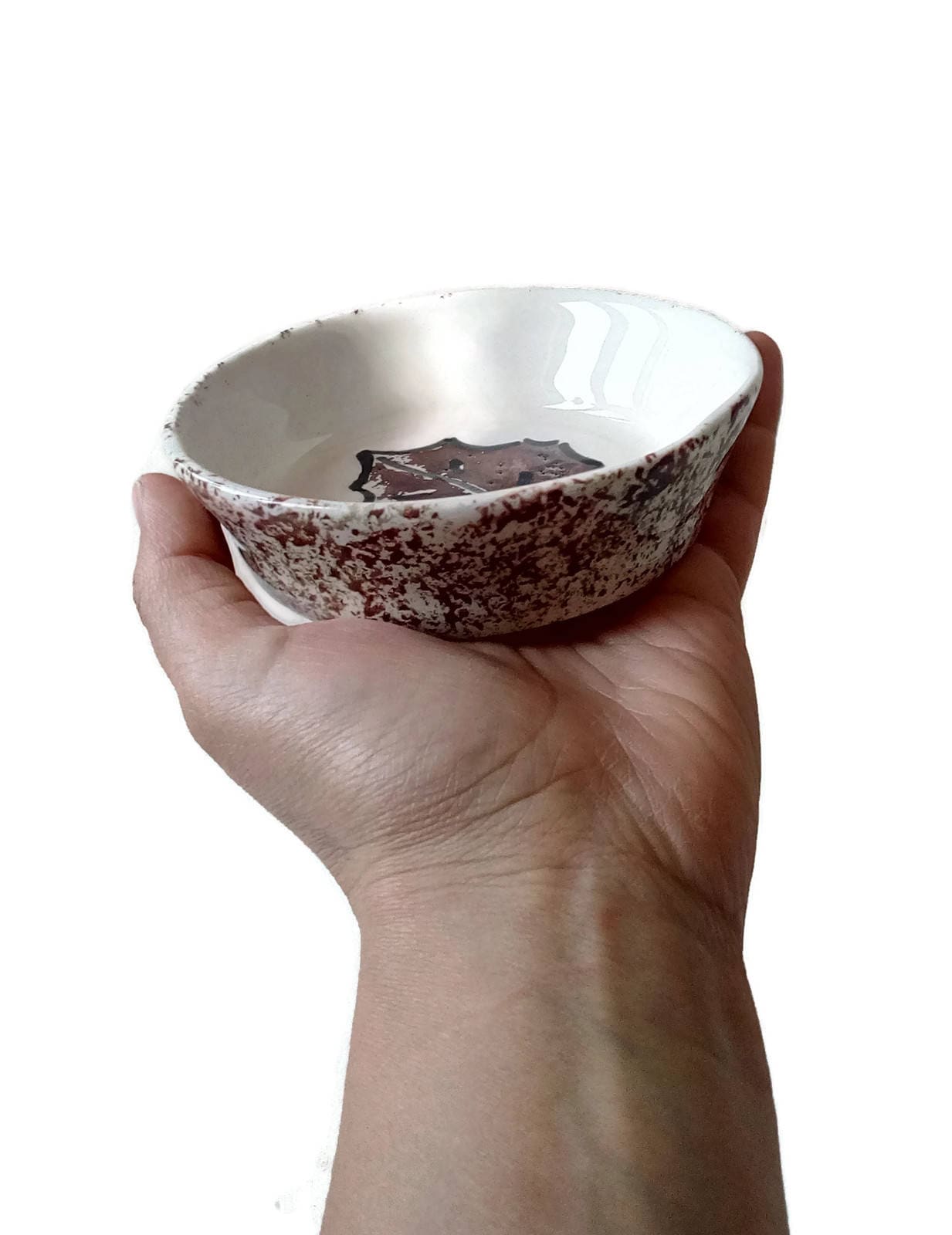 3Pc Handmade Ceramic Bowl Set With Hand Painted Leaves, Pottery Autumn Home Decor, Unique Gifts For Bakers, Mom Birthday gift From Daughter - Ceramica Ana Rafael