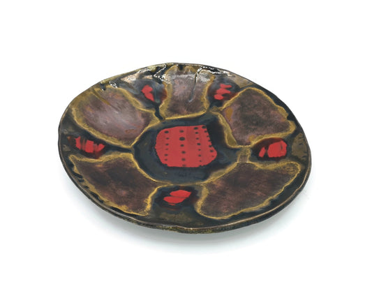 Decorative Plate For Display, Abstract ceramic plate wall decor, 9th anniversary for her, Mothers Day Gift Fro Daughter, Best Gifts For Her - Ceramica Ana Rafael