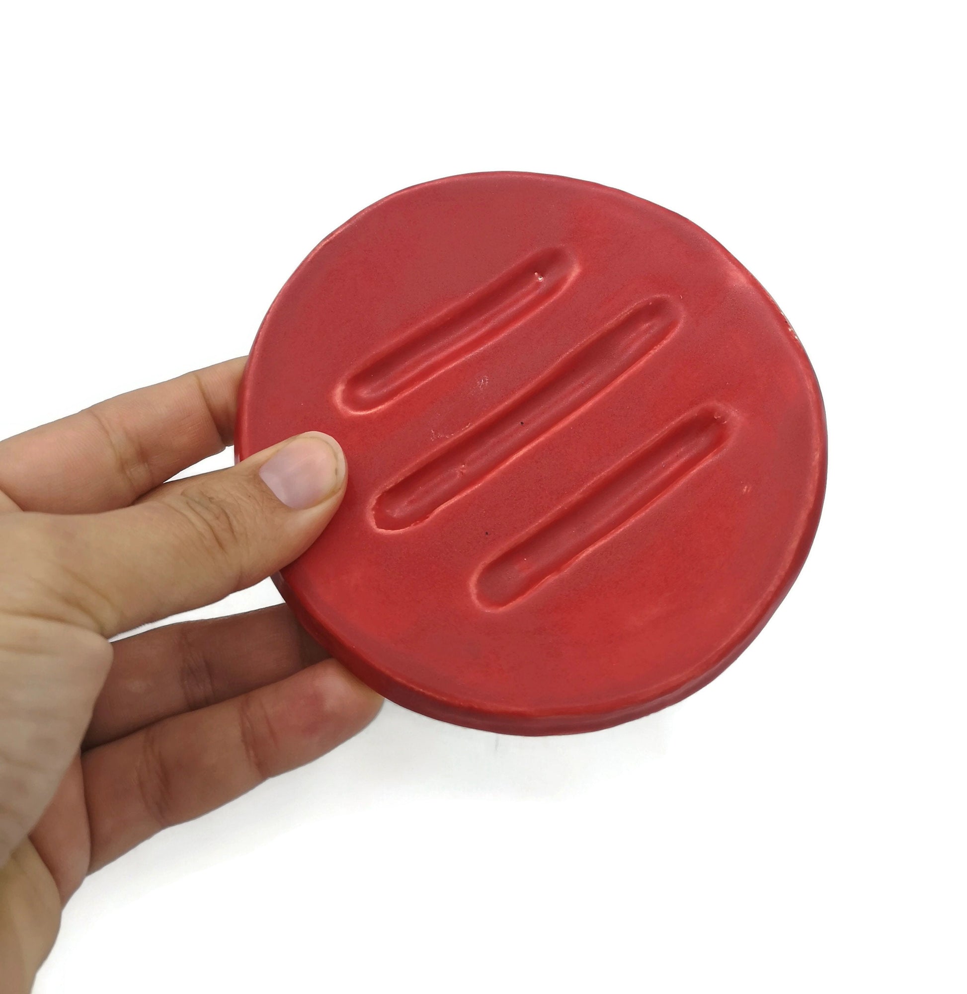 DISH SOAP DISPENSER With Drain, Ceramic Soap Dish Tray, Bathroom Accessories For Soap Bar Soap Saver - Ceramica Ana Rafael