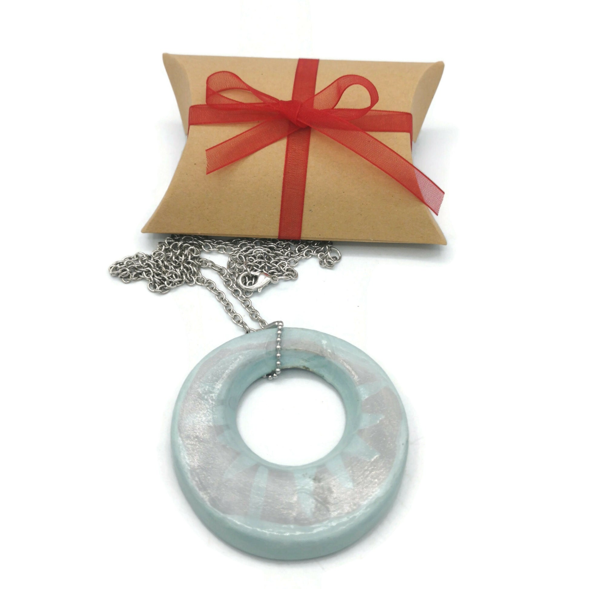 Large Statement Necklace Pendant For Women, Ceramic Jewelry, Gift For Wife, Best Gifts For Her, Mom Birthday Gift From Daughter - Ceramica Ana Rafael