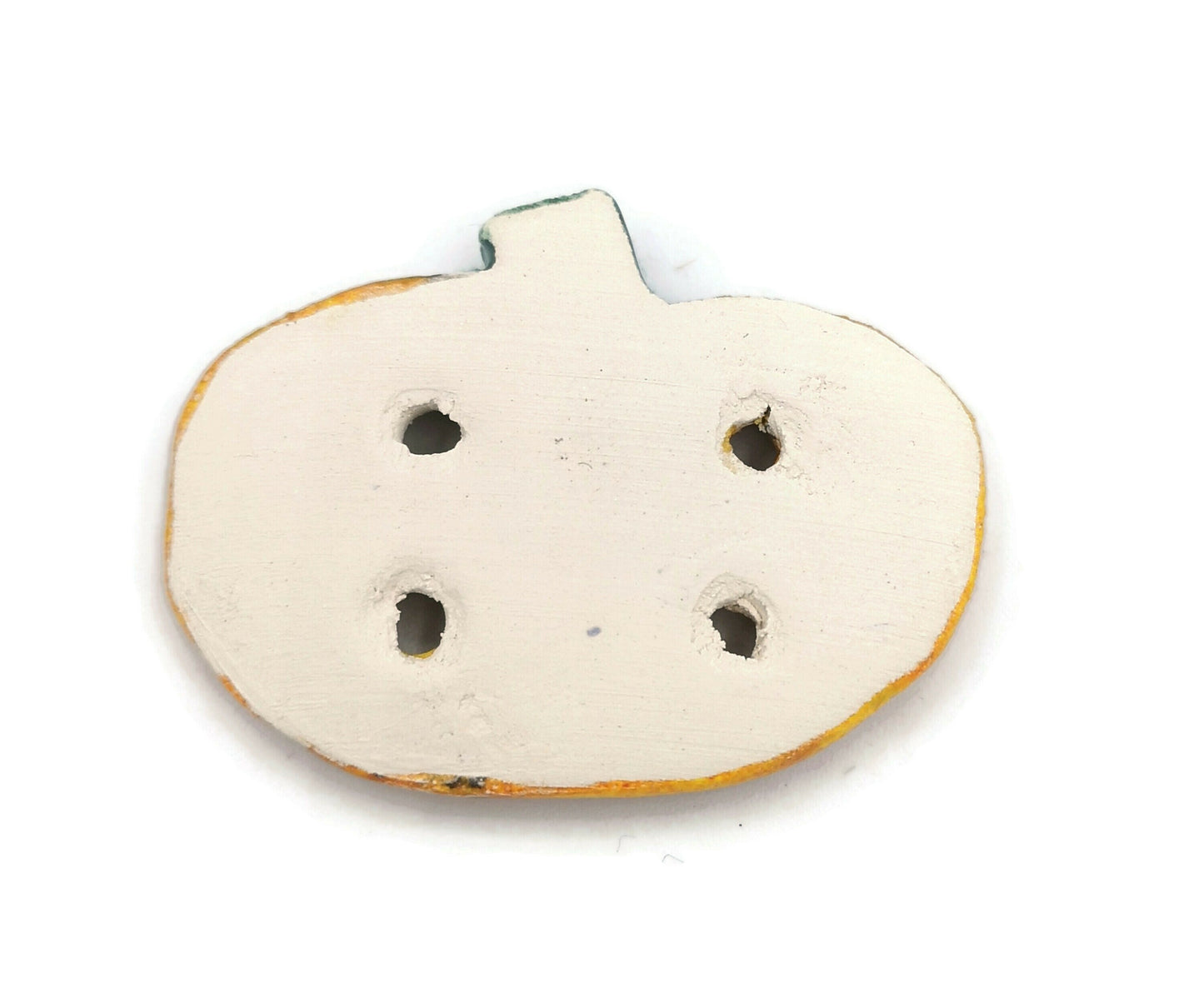 1Pc 50mm Handmade Ceramic Pumpkin Buttons Decoratve Halloween Sewing Buttons, Clothing Finishes, Extra Large Clothing Accessories - Ceramica Ana Rafael