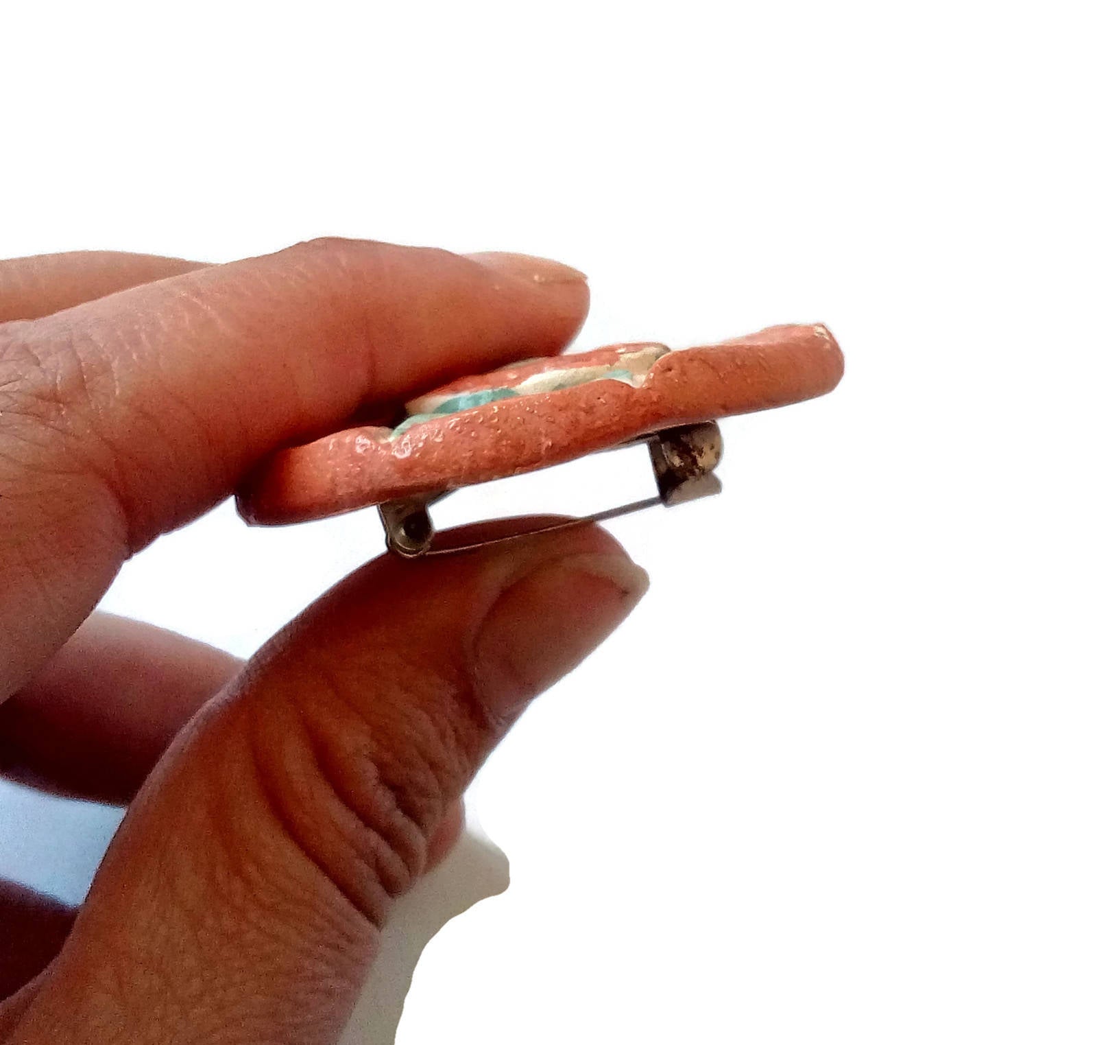 Star Brooch, Handmade Ceramic Celestial Brooches For Women, Mom Birthday Gift From Daughter, Clay Cameo Broach Pin, Grandma Christmas Gifs - Ceramica Ana Rafael