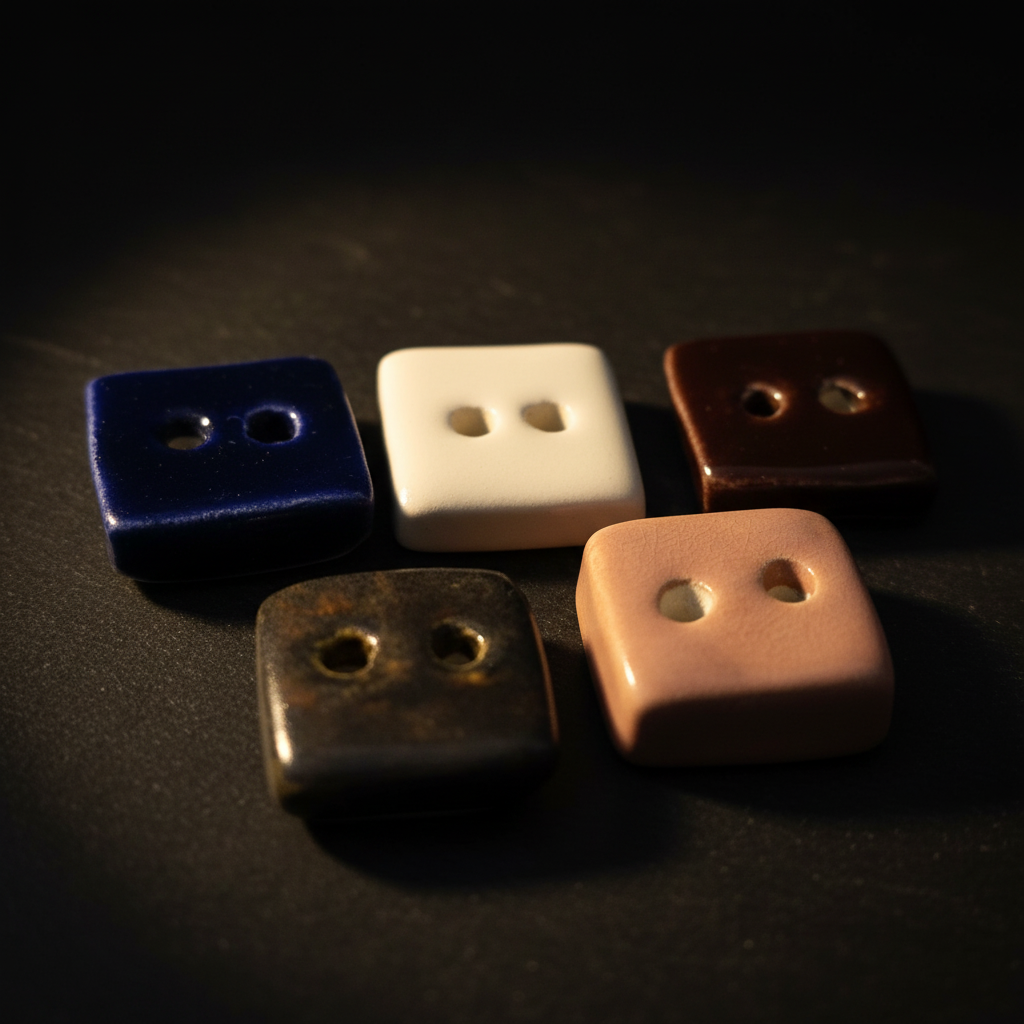 Handmade ceramic sewing buttons product details