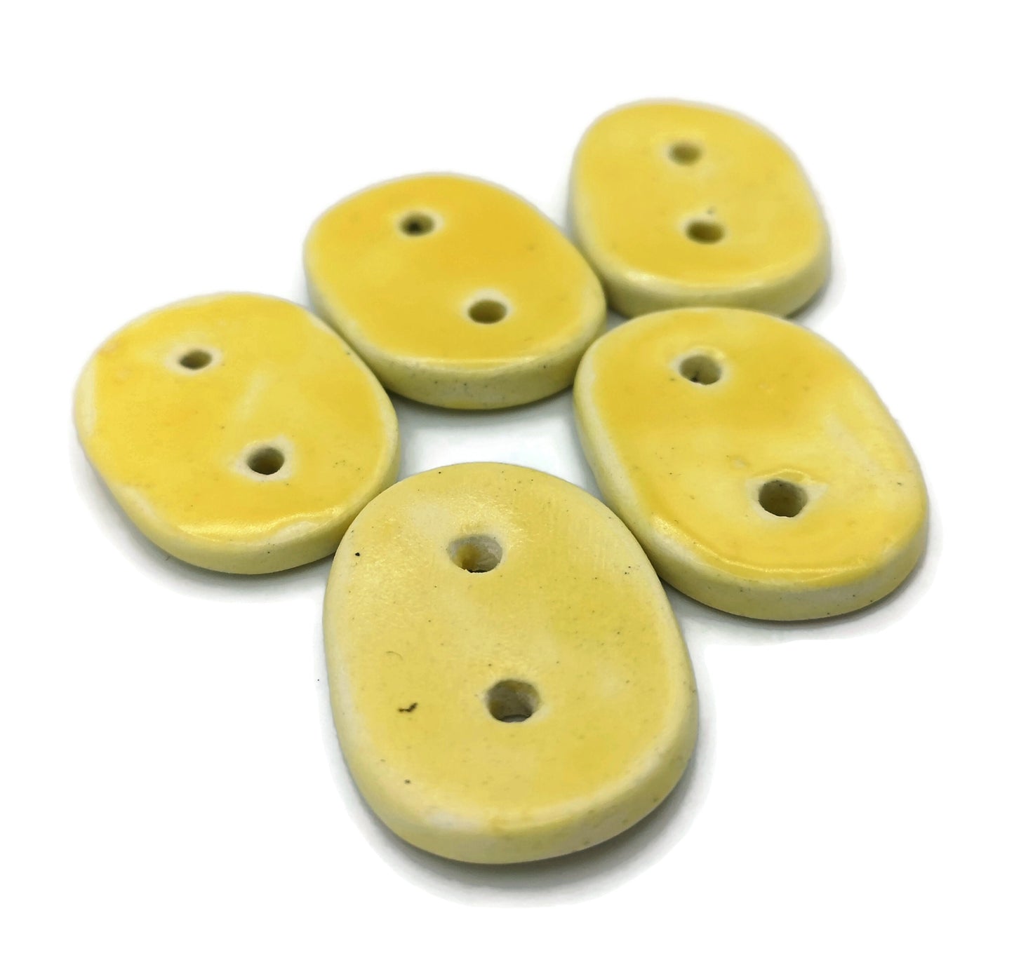 Set Of 5 Sewing Buttons For Crafts, Jewelry Making Novelty Buttons Cute, Handmade ceramic Sewing Supplies And Notions in Clay - Ceramica Ana Rafael