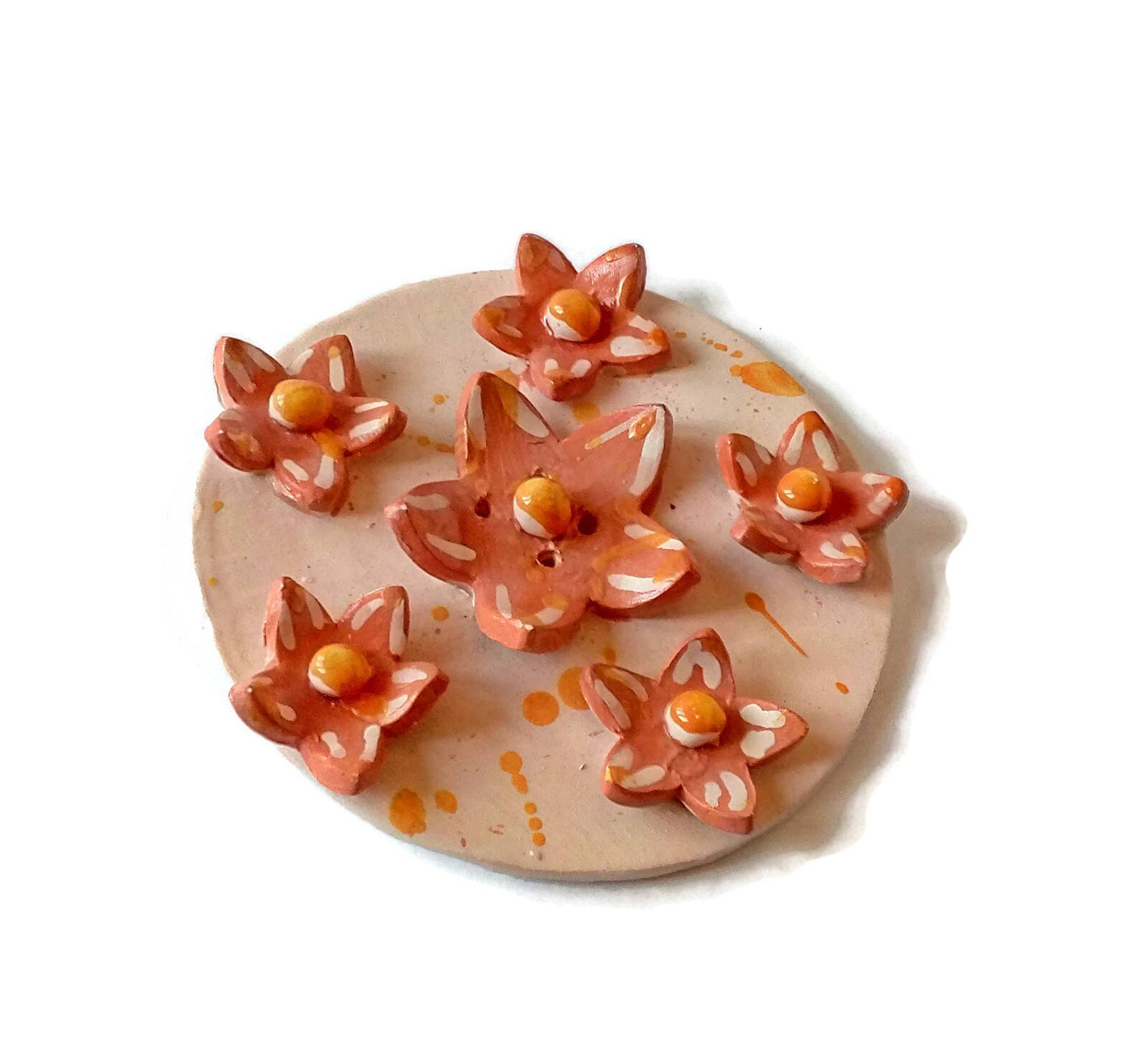 HANDMADE CERAMIC BUTTON Wall Decor For Craft Or Sewing Room Decor, Best Gifts For Her On Mothers Day - Ceramica Ana Rafael