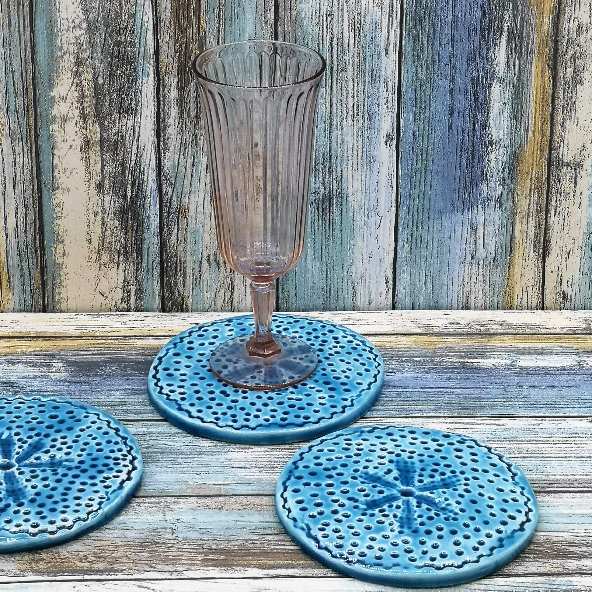 AESTHETIC CERAMIC COASTERS, Modern Round Office Coasters Handmade, Housewarming Gift First Home Clay Coasters - Ceramica Ana Rafael