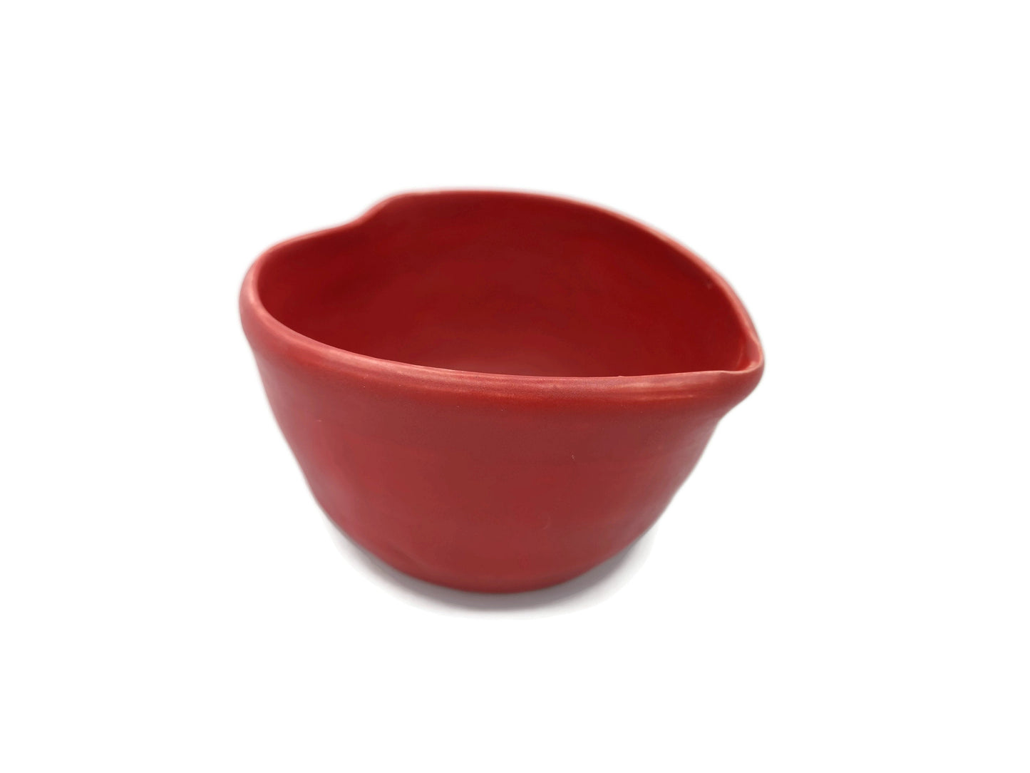 Red Heart Shaped Bowl, Handmade Portuguese Pottery Bowl For Home Decor, Small Ceramic Trinket Bowl For Keys, Hand Thrown Valentines Day Gift - Ceramica Ana Rafael