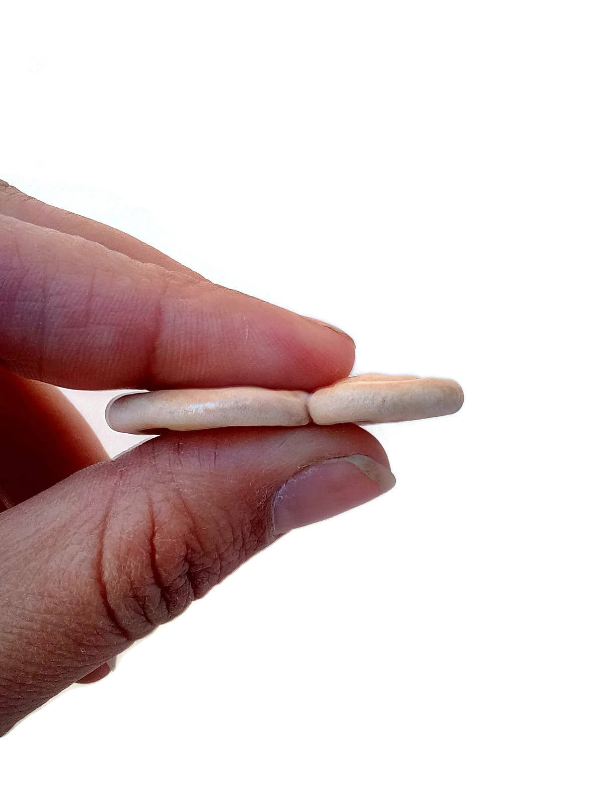 1Pc 40mm Extra Large Handmade Ceramic Necklace Pendant For Jewelry Making, Unique Artisan Clay Charms Infinity Design For Women - Ceramica Ana Rafael