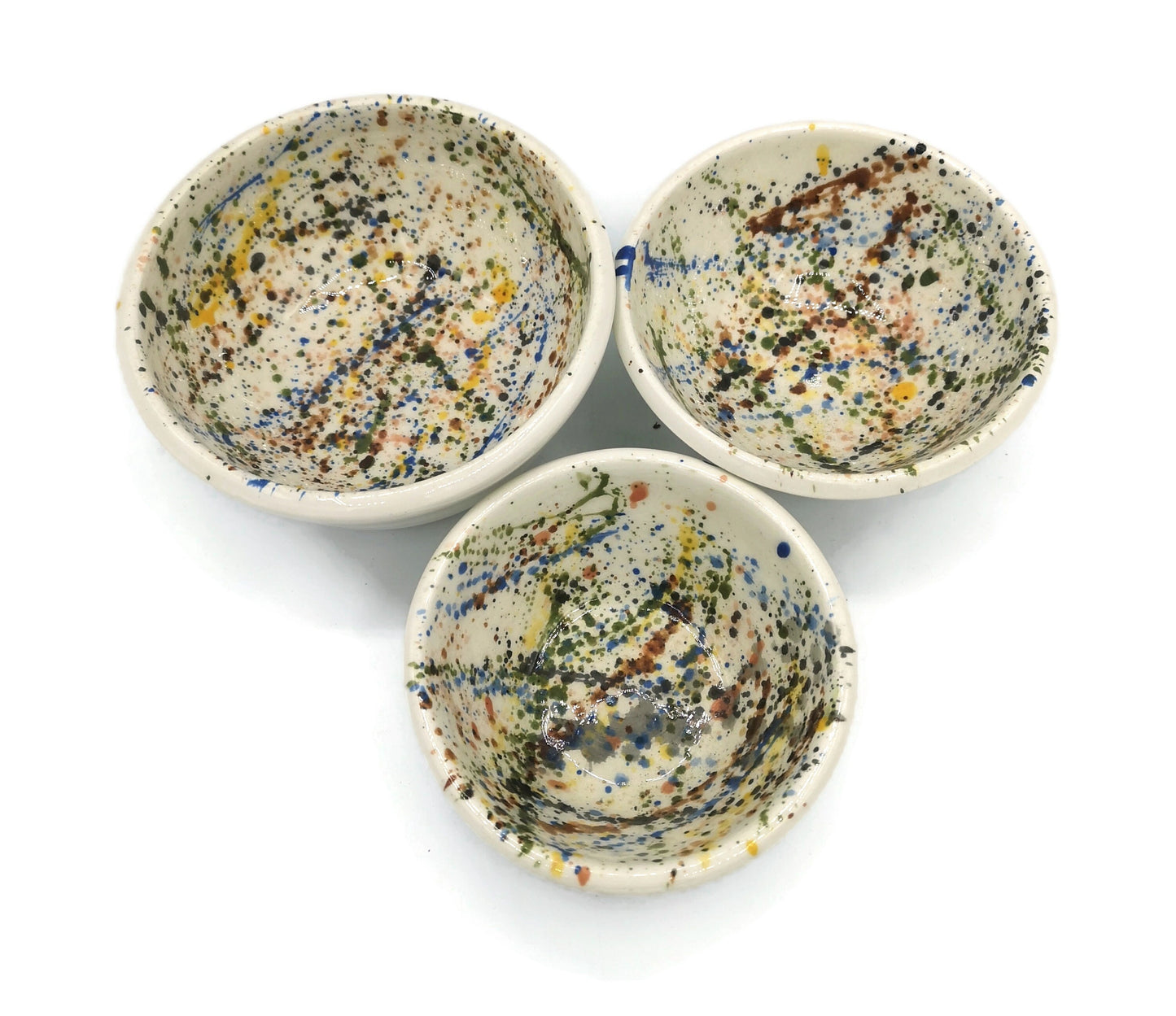 Handmade Ceramic Bowl Set Of 3, Dining Room Decor Housewarming Gift First Home, Decorative Bowl, Serving Bowl Ready To Ship - Ceramica Ana Rafael