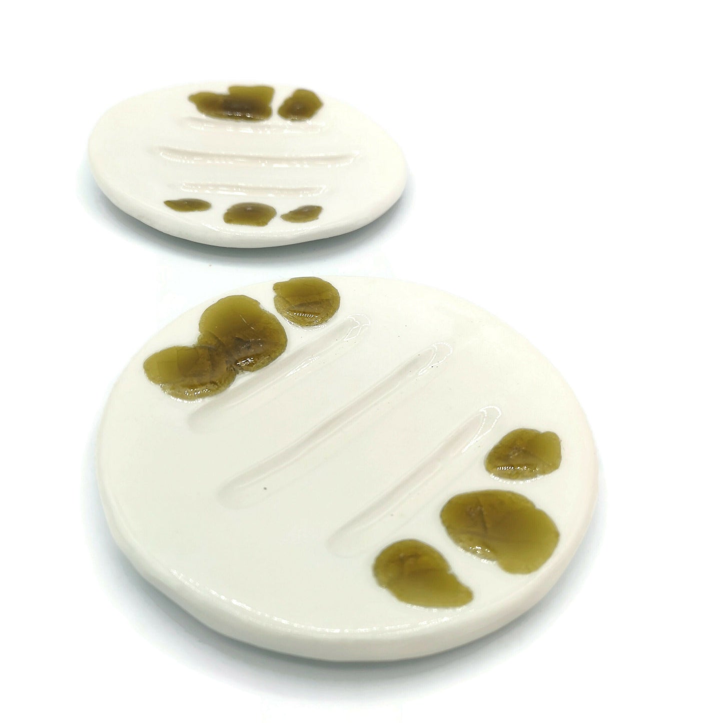 DISH SOAP DISPENSER with drain, sustainable gifts for her, sponge holder pottery, soap holder ecofriendly, zero waste, clay soap dish, best - Ceramica Ana Rafael