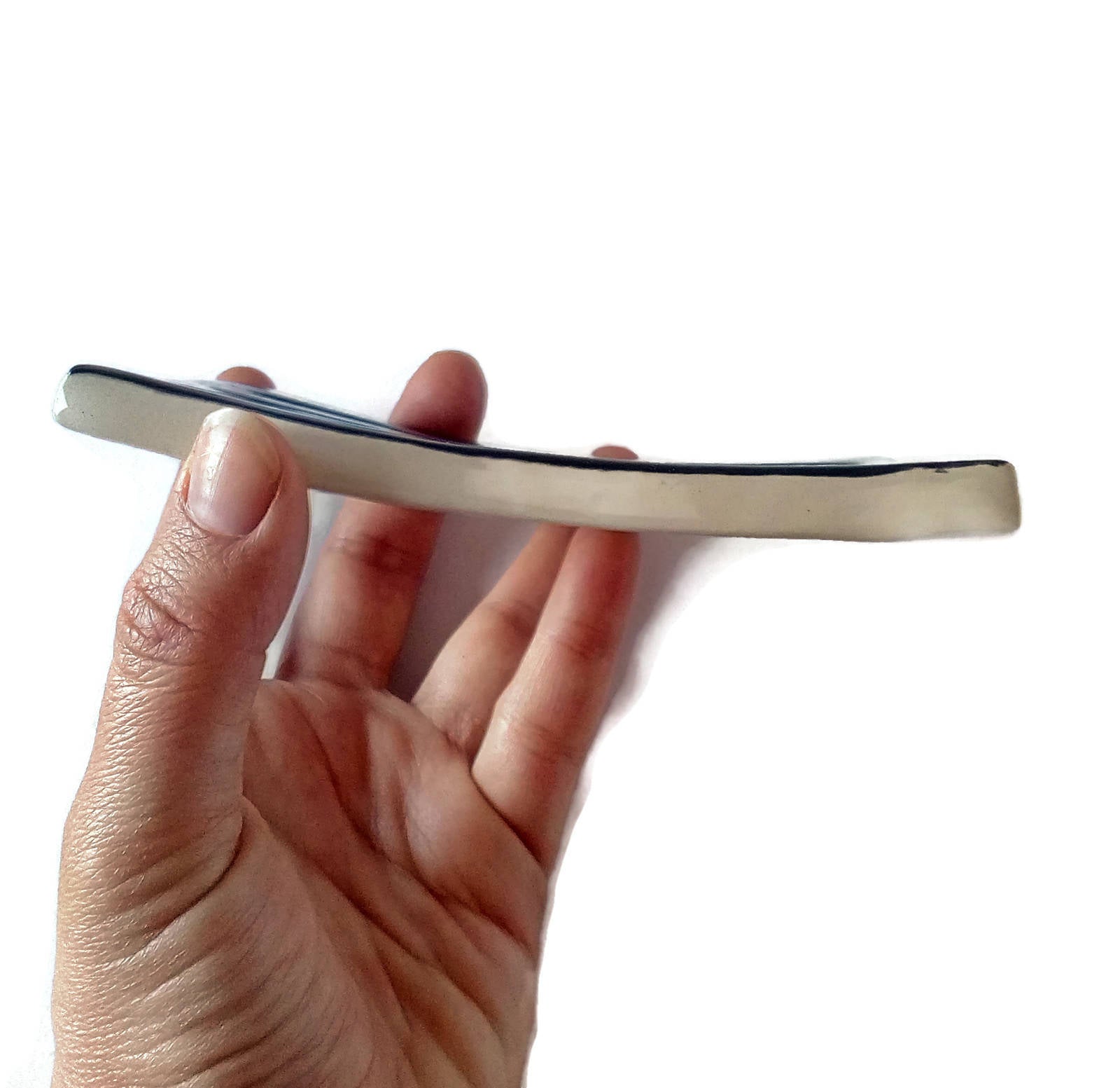 Handmade Ceramic Black And White Soap Bar Holder, Soap Saver Dish Soap Dispenser, Draining Pottery Soap Dish Decorative, Clay Soap Dish Tray - Ceramica Ana Rafael