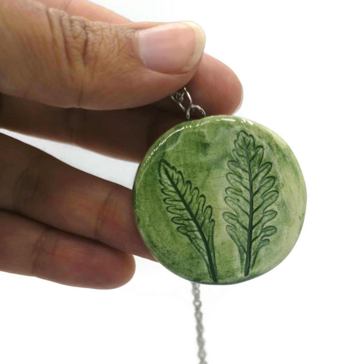 Hypoallergenic Lavender Necklace Pendant, Ceramic Jewelry Mothers Day Gift From Daughter, Best Gifts For Her, Gifts For Women - Ceramica Ana Rafael