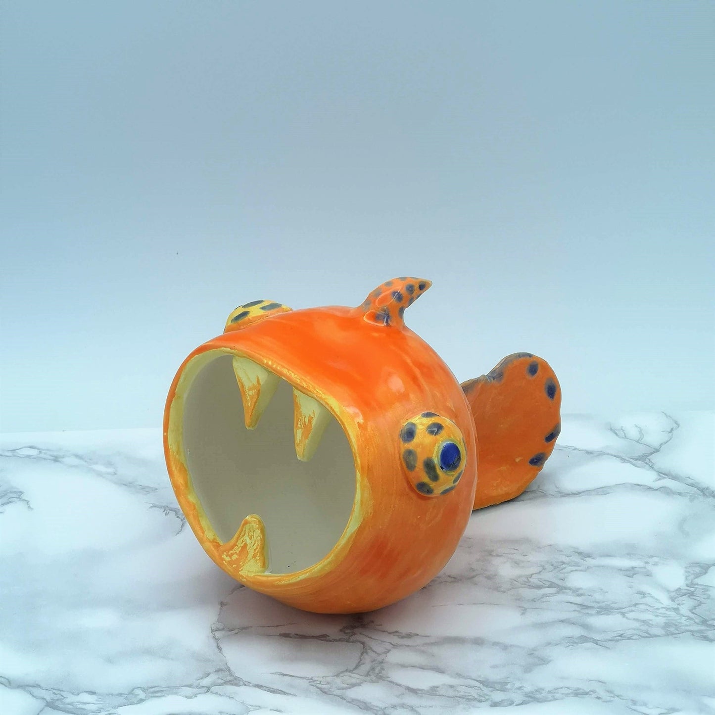 Weird Sculpture Ceramic Fish, Clay Sculpture, Office Desk Accessories Best Gifts For Him, Best Sellers Gifts For Women, Dad Birthday Gift - Ceramica Ana Rafael