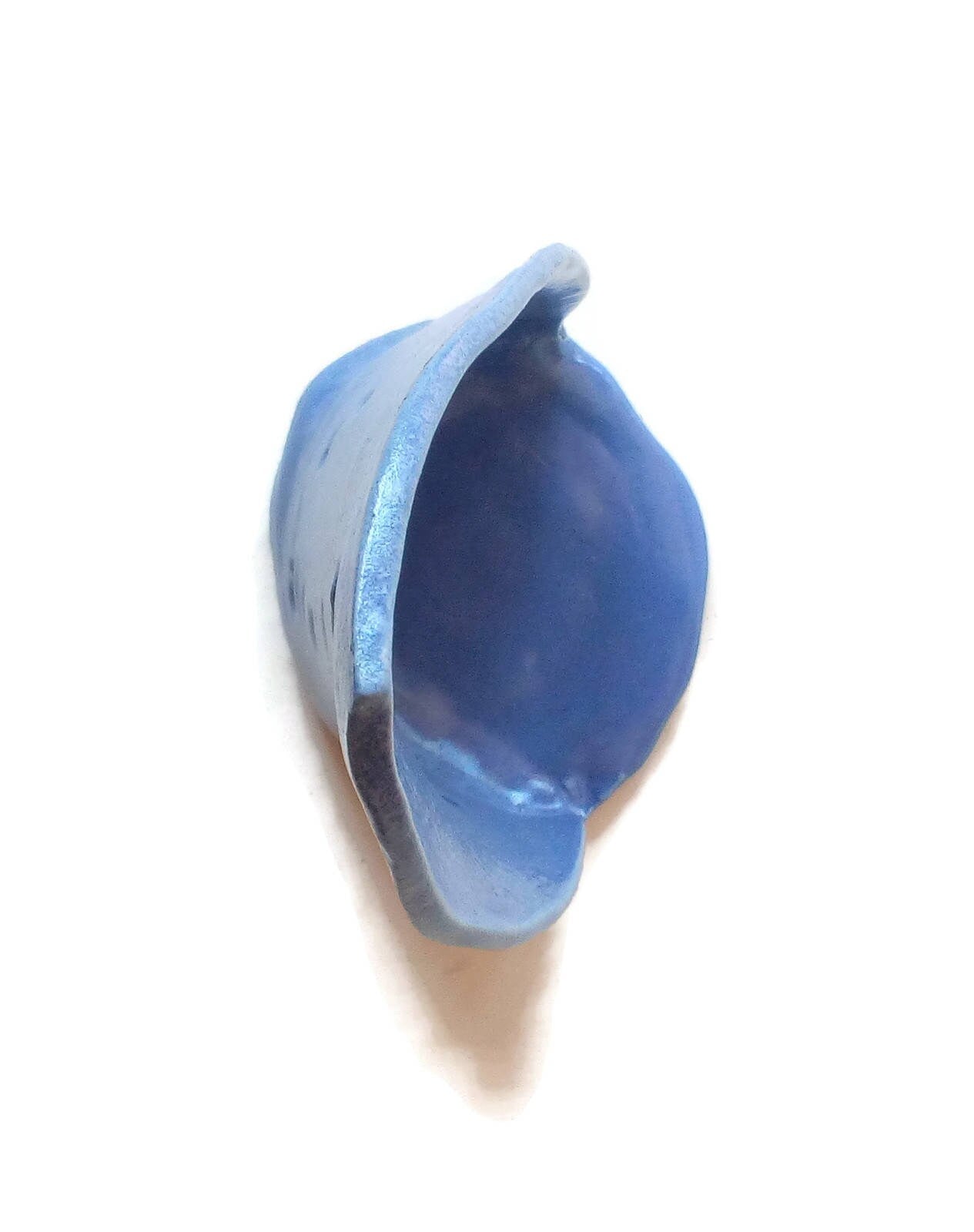 Blue Handmade Ceramic Votive Candle Holder, Candle Stand, Pottery Office Desk Accessories For Women, Best Friend Gift, Mom Birthday Gift - Ceramica Ana Rafael