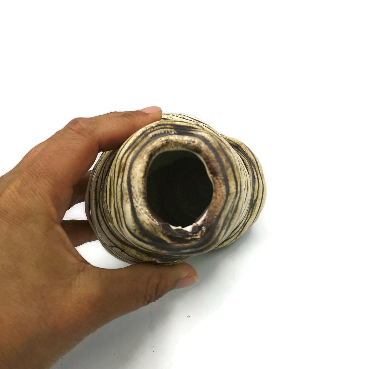 HANDMADE CERAMIC vase, Gifts For Her, Housewarming Gift First Home, abstract sculptural vase for table, office desk accessories for women - Ceramica Ana Rafael