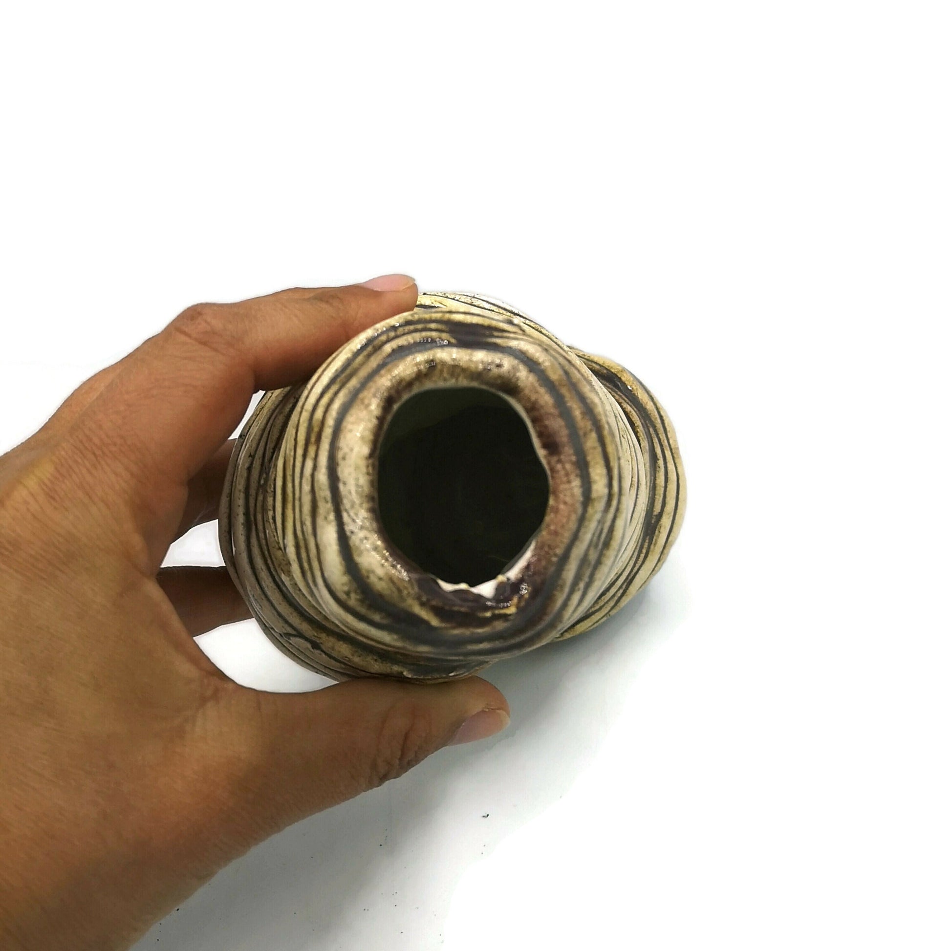 HANDMADE CERAMIC vase, Gifts For Her, Housewarming Gift First Home, abstract sculptural vase for table, office desk accessories for women - Ceramica Ana Rafael