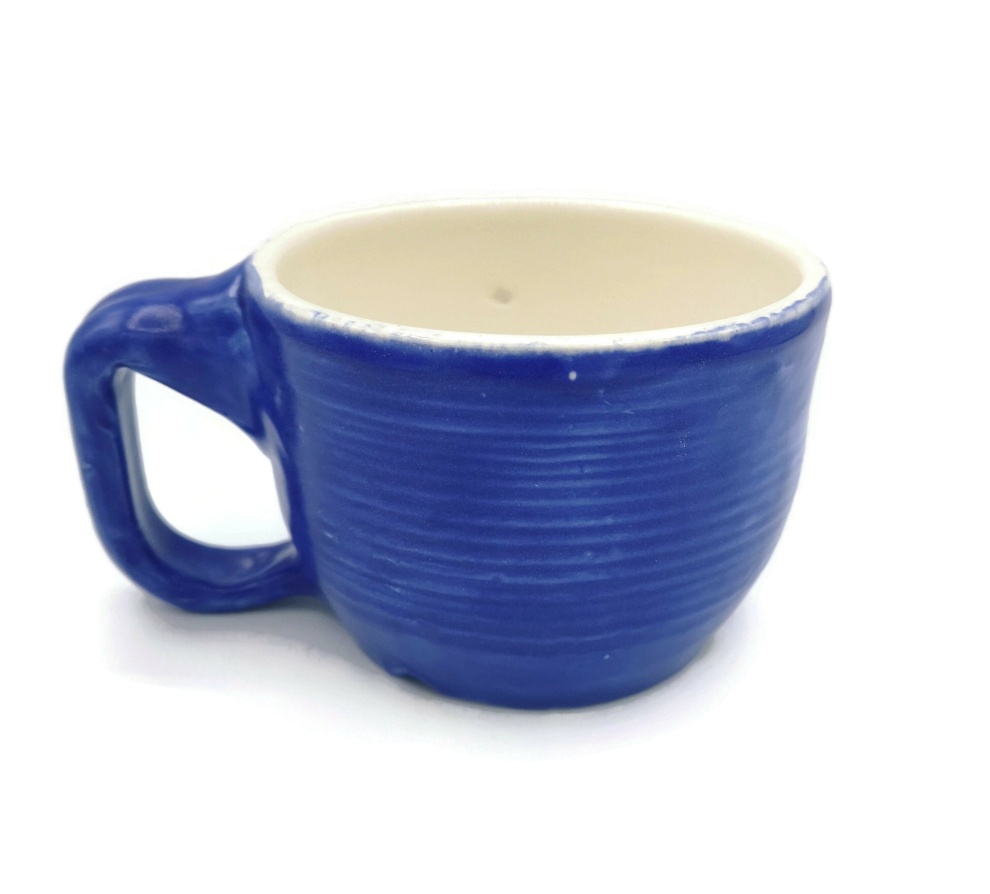 240ml/8oz Royal Blue Handmade Ceramic Mug For Him, Large Coffee Mug, Pottery Mug - Ceramica Ana Rafael