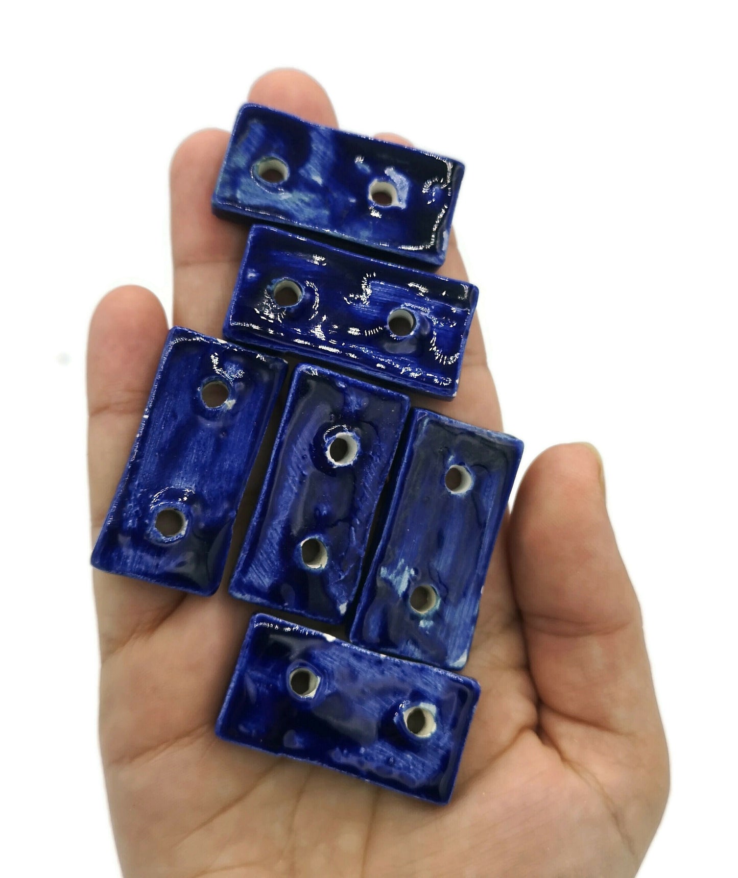 NOVELTY SEWING BUTTONS, Set of 6 Fancy Large Ceramic Button For Jacket, Blouse Or Coats - Ceramica Ana Rafael